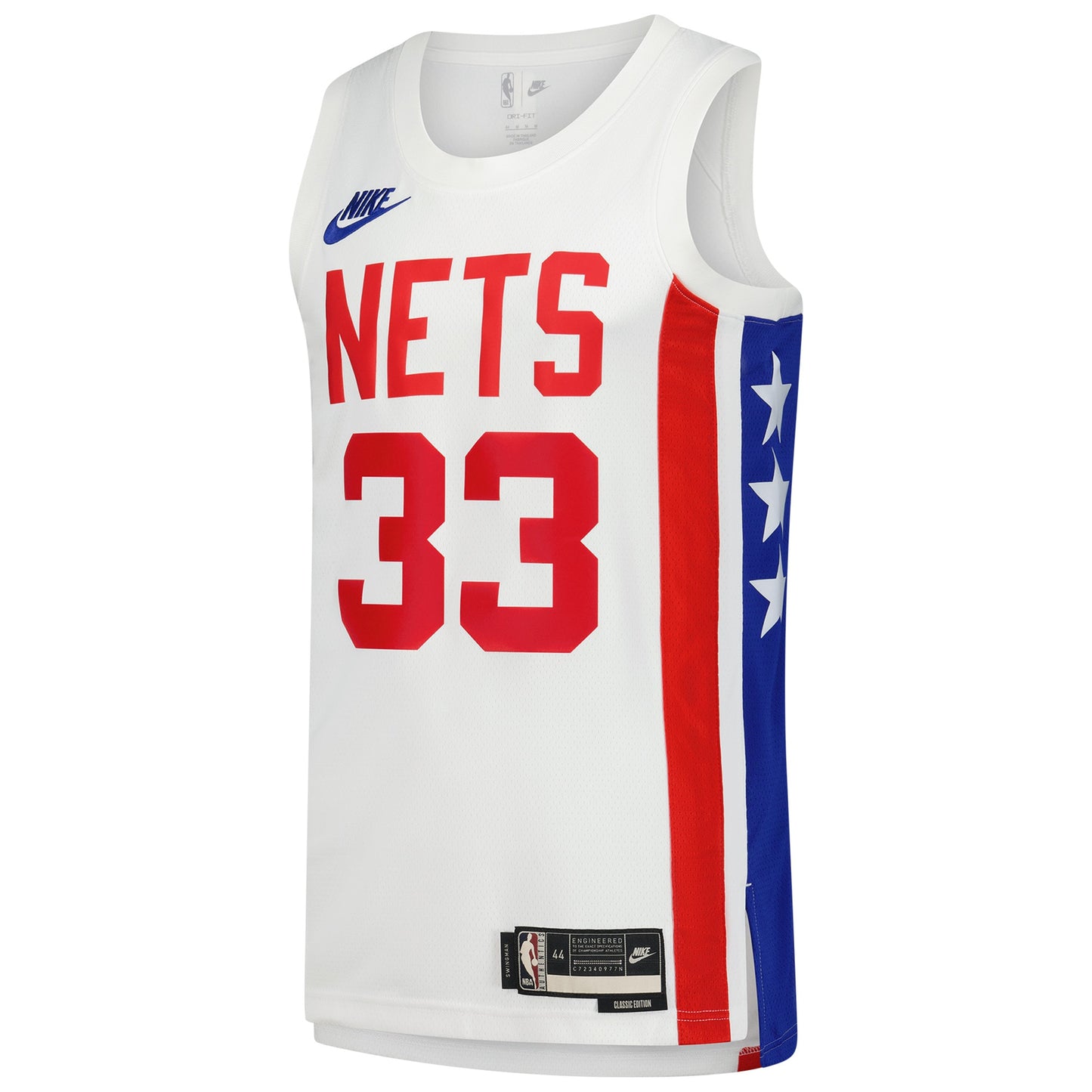 Men's Brooklyn Nets Nic Claxton Nike White Swingman Jersey - Classic Edition