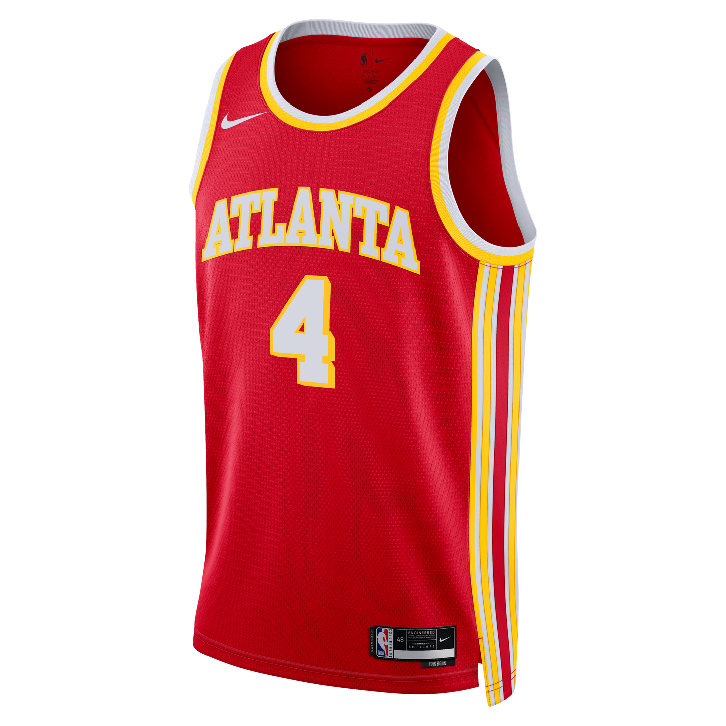 Unisex Atlanta Hawks Kingston Flemings Nike Red Swingman Jersey - Icon Edition