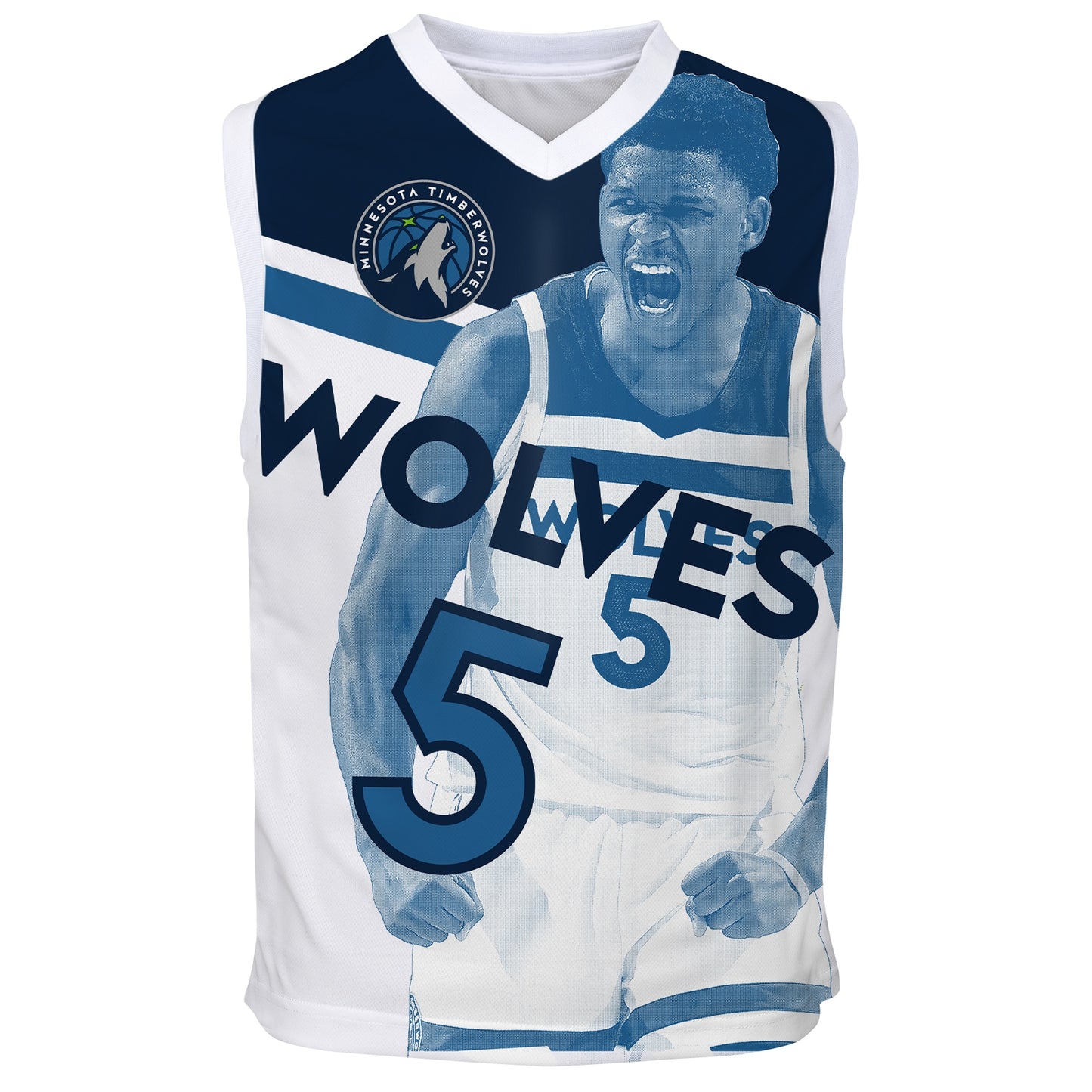 Youth Minnesota Timberwolves Anthony Edwards Outerstuff Blue Hometown Fashion Jersey