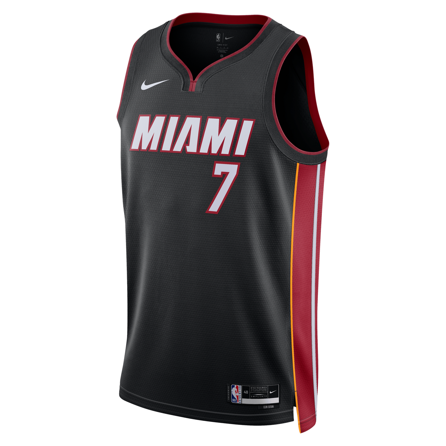 Unisex Miami Heat Giannis Antetokounmpo Nike Black Swingman Jersey - Icon Edition