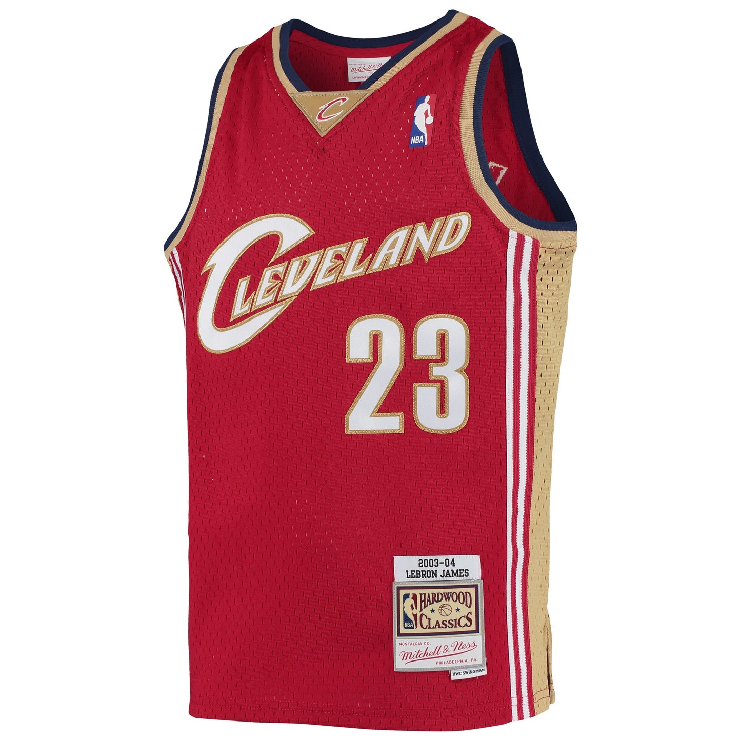 Youth Cleveland Cavaliers LeBron James Mitchell & Ness Wine 2003-04 Hardwood Classics Swingman Jersey