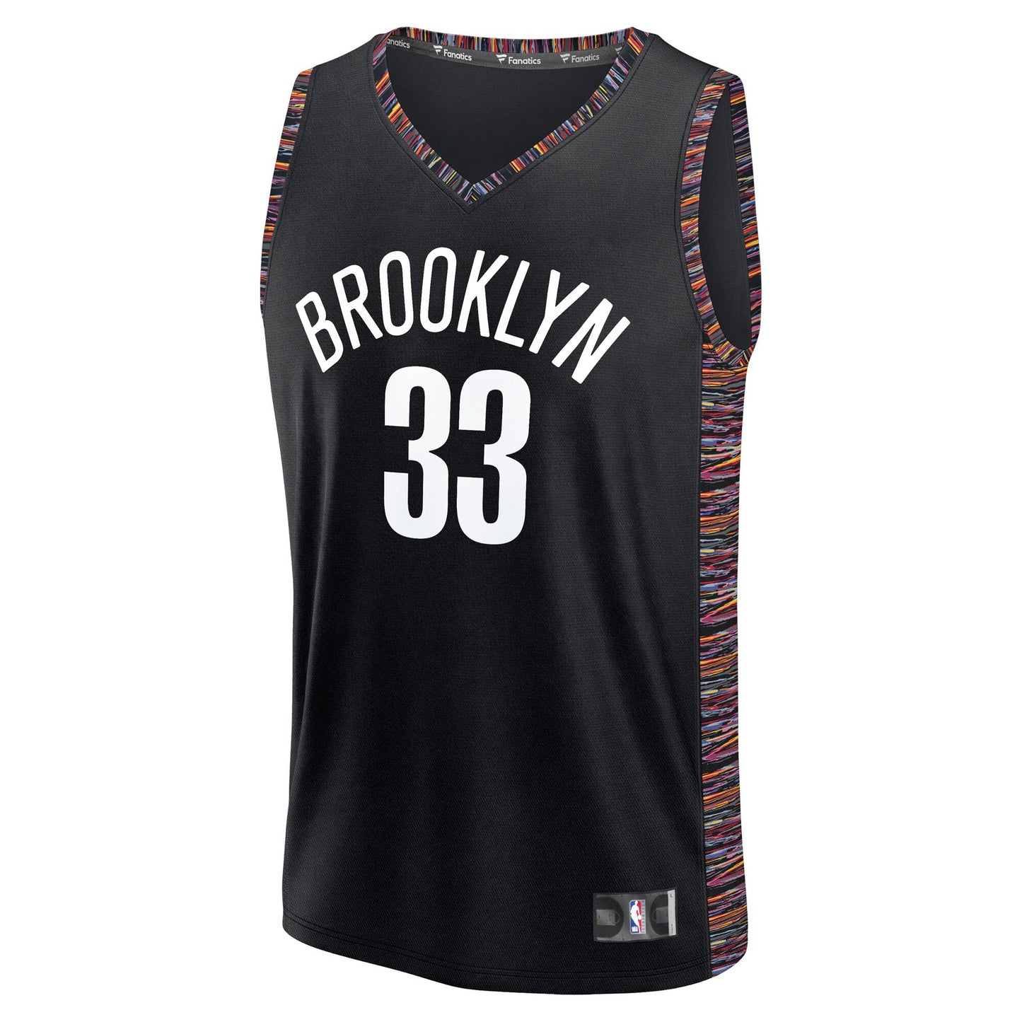 Youth Brooklyn Nets Nic Claxton Fanatics Black Fast Break Jersey - City Edition