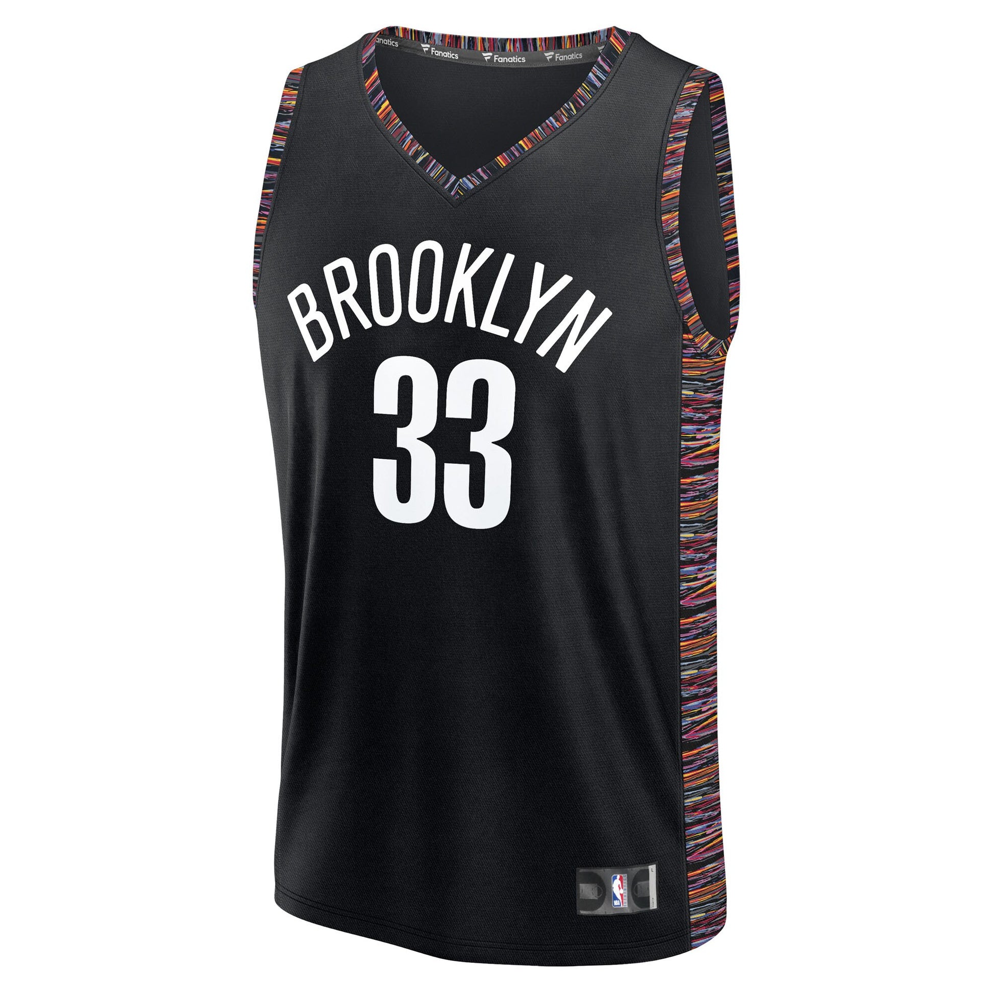Youth Brooklyn Nets Nic Claxton Fanatics Black Fast Break Jersey - City Edition