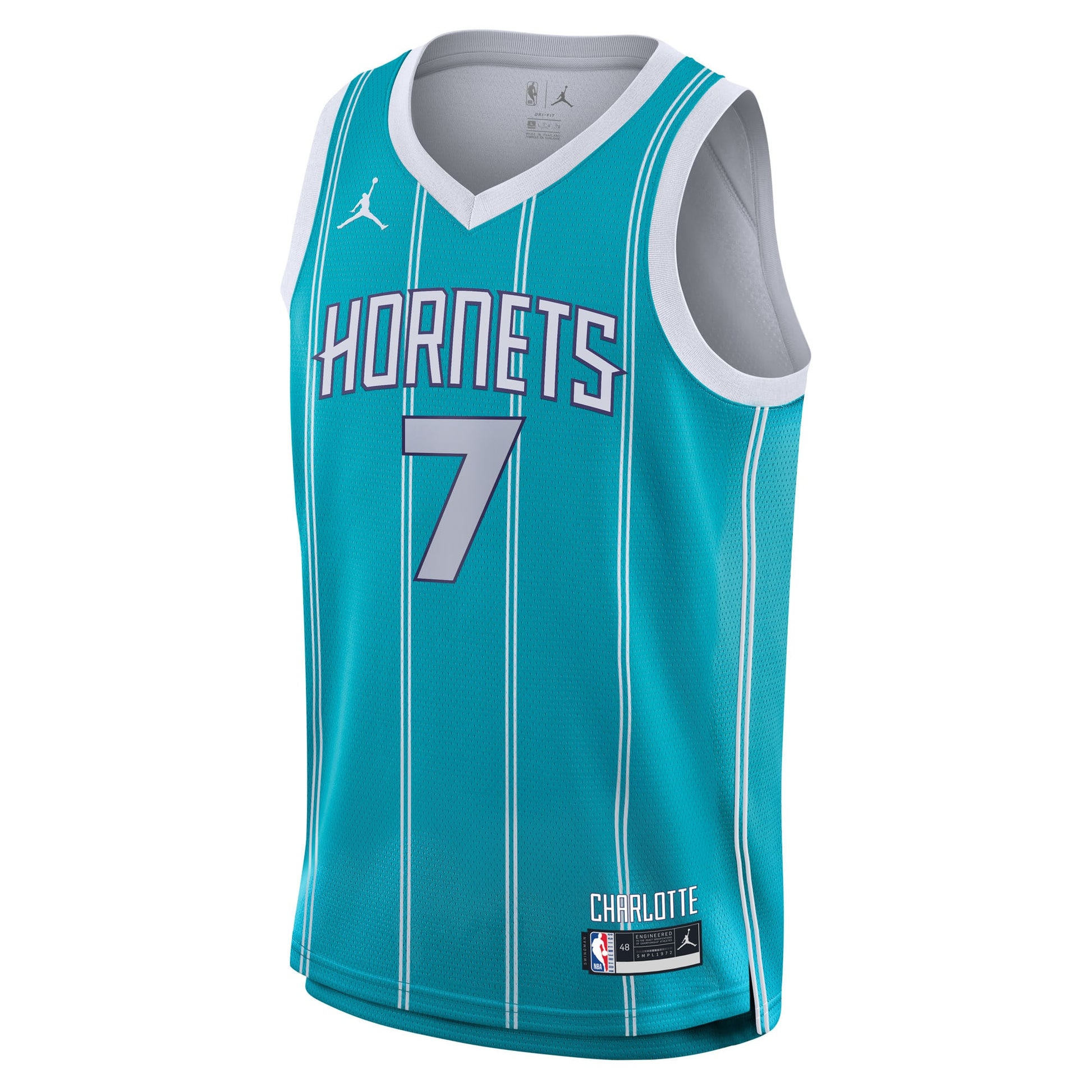 Youth Charlotte Hornets Kon Knueppel Nike Teal Swingman Jersey - Icon Edition