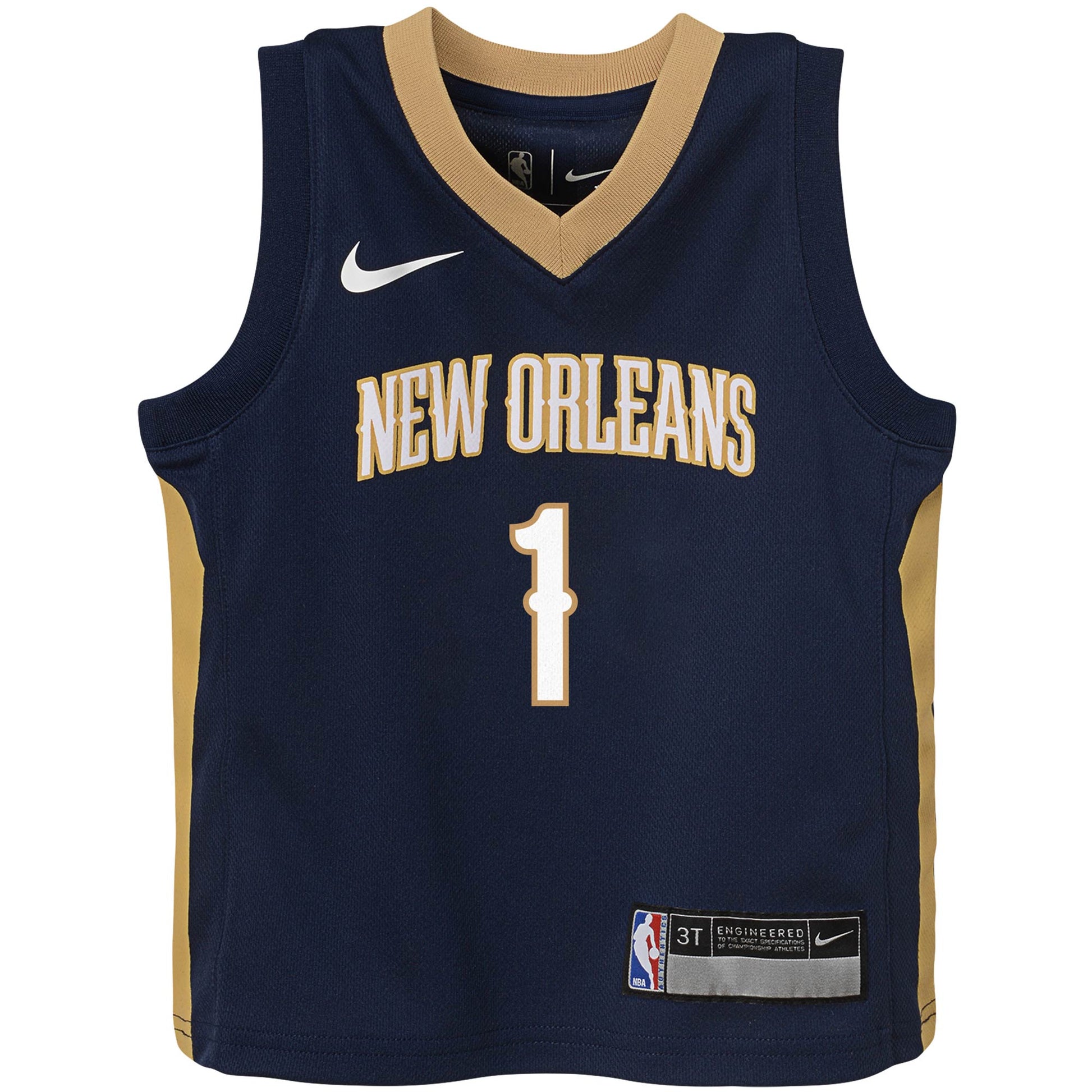 Toddler New Orleans Pelicans Zion Williamson Nike Navy Replica Jersey - Icon Edition