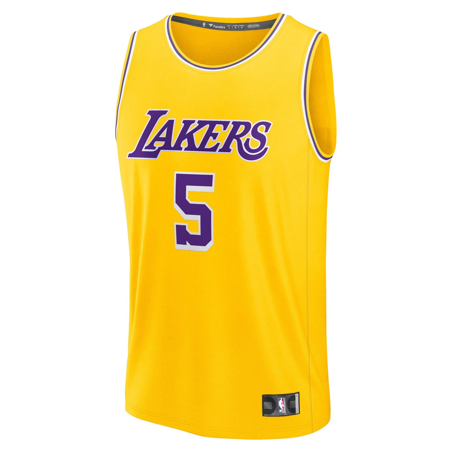 Men's Los Angeles Lakers Deandre Ayton Fanatics Gold Fast Break Replica Player Jersey - Icon Edition