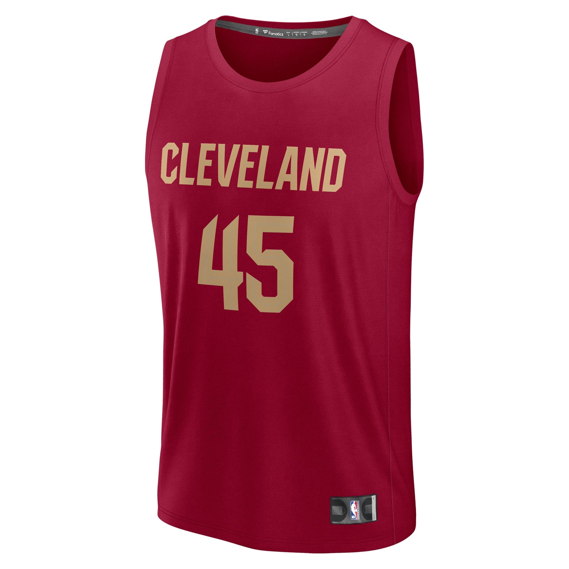 Men's Cleveland Cavaliers Donovan Mitchell Fanatics Wine Fast Break Replica Player Jersey - Icon Edition