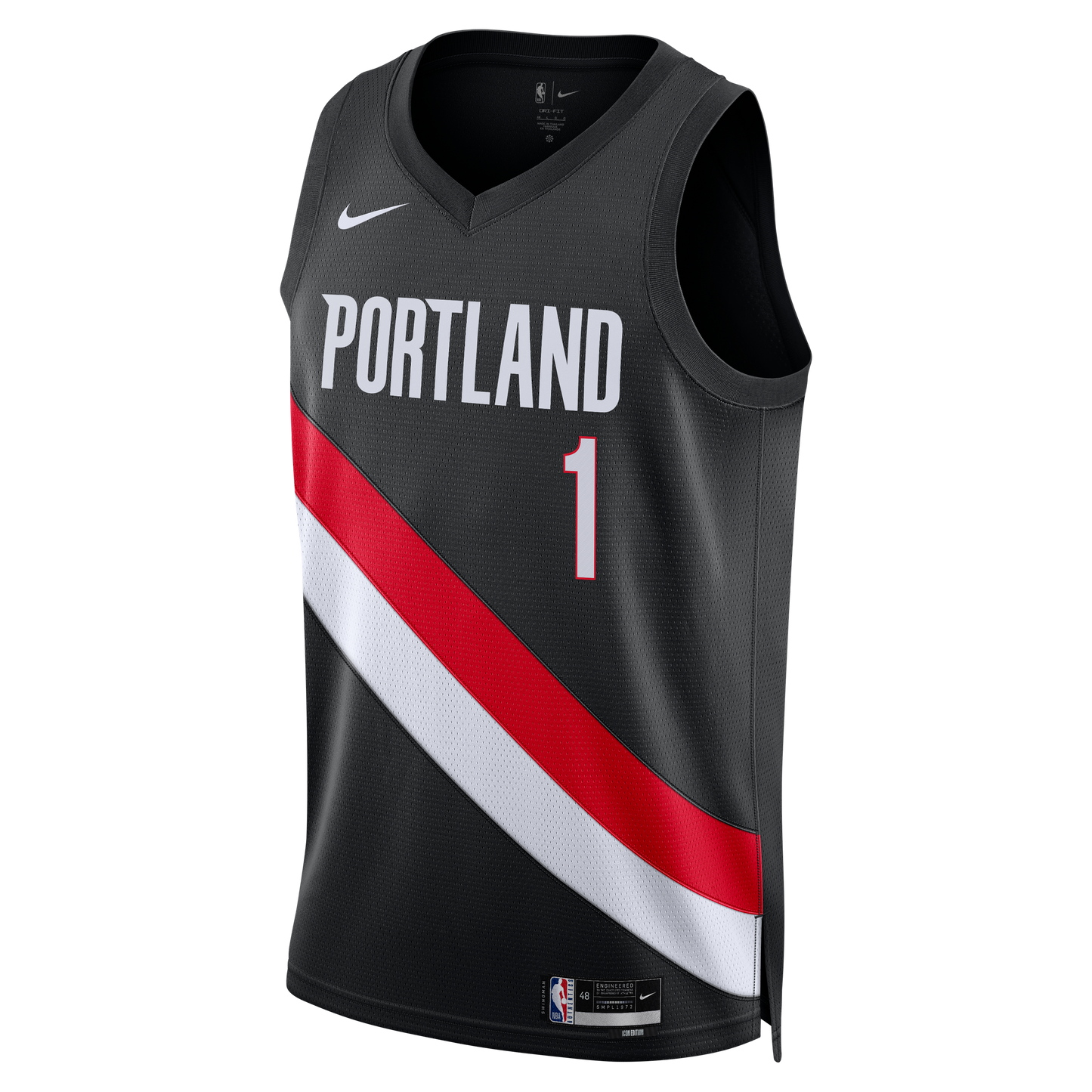 Unisex Portland Trail Blazers Ja Morant Nike Black Swingman Jersey - Icon Edition