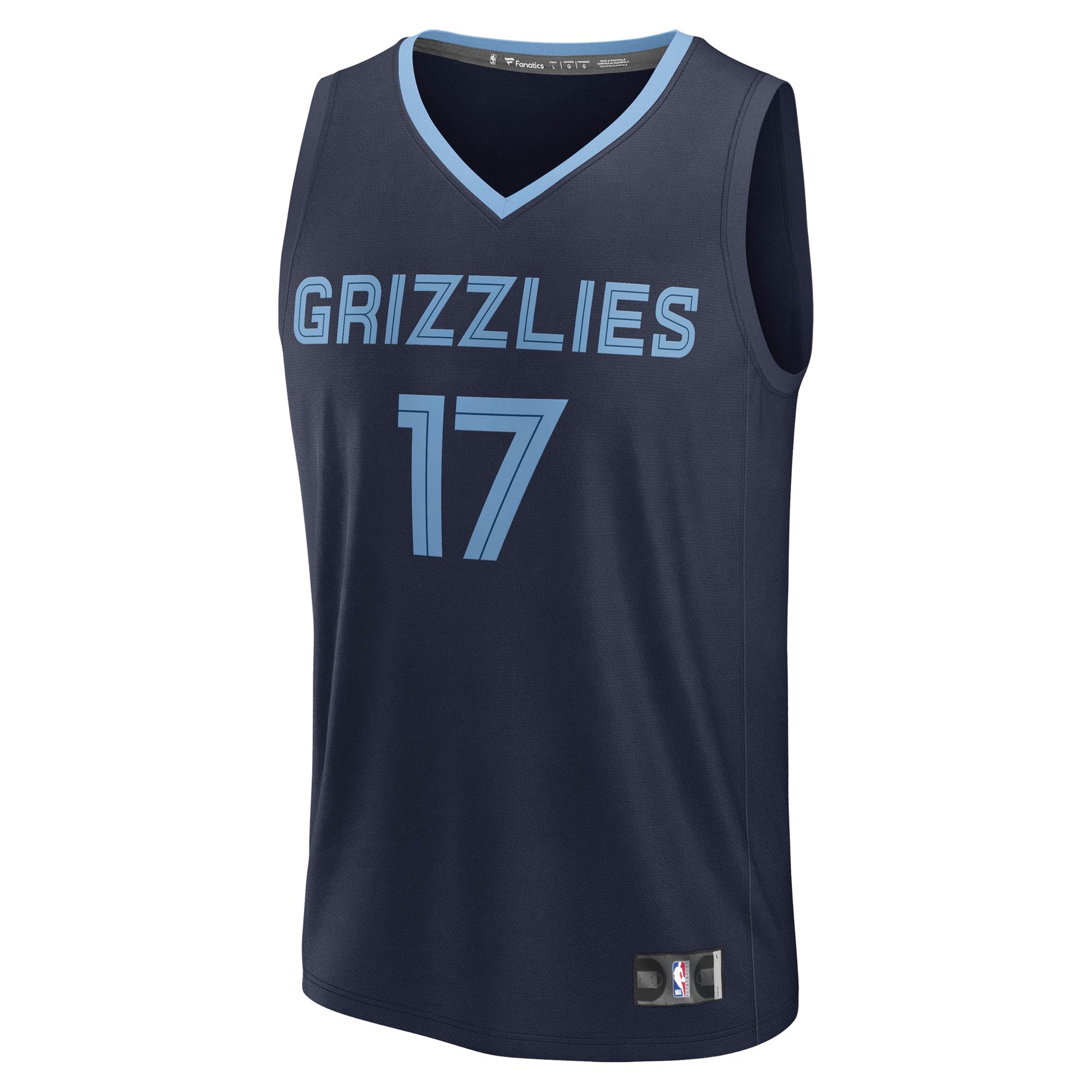 Men's Memphis Grizzlies Yuki Kawamura Fanatics Navy Fast Break Replica Player Jersey - Icon Edition