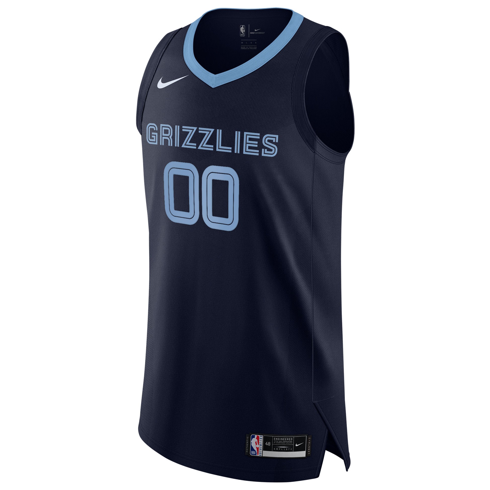 Men's Memphis Grizzlies Nike Navy 2020/21 Authentic Custom Jersey - Icon Edition