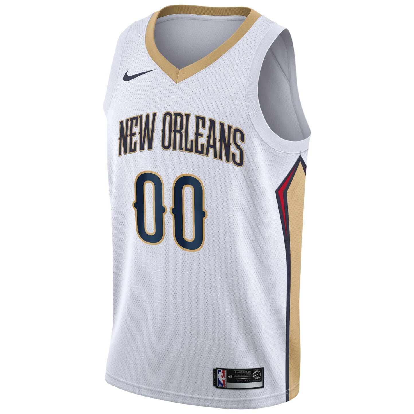 Men's New Orleans Pelicans Nike White 2020/21 Swingman Custom Jersey - Association Edition