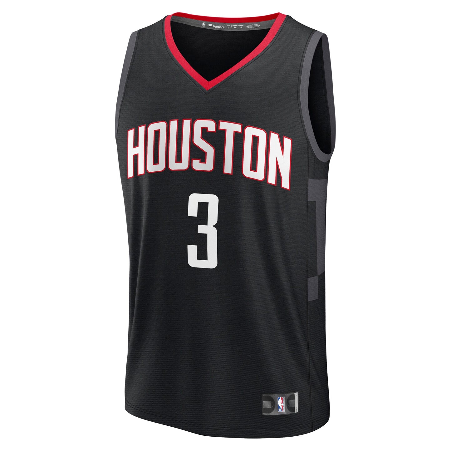 Men's Houston Rockets N'Faly Dante Fanatics Black Fast Break Replica Player Jersey - Statement Edition