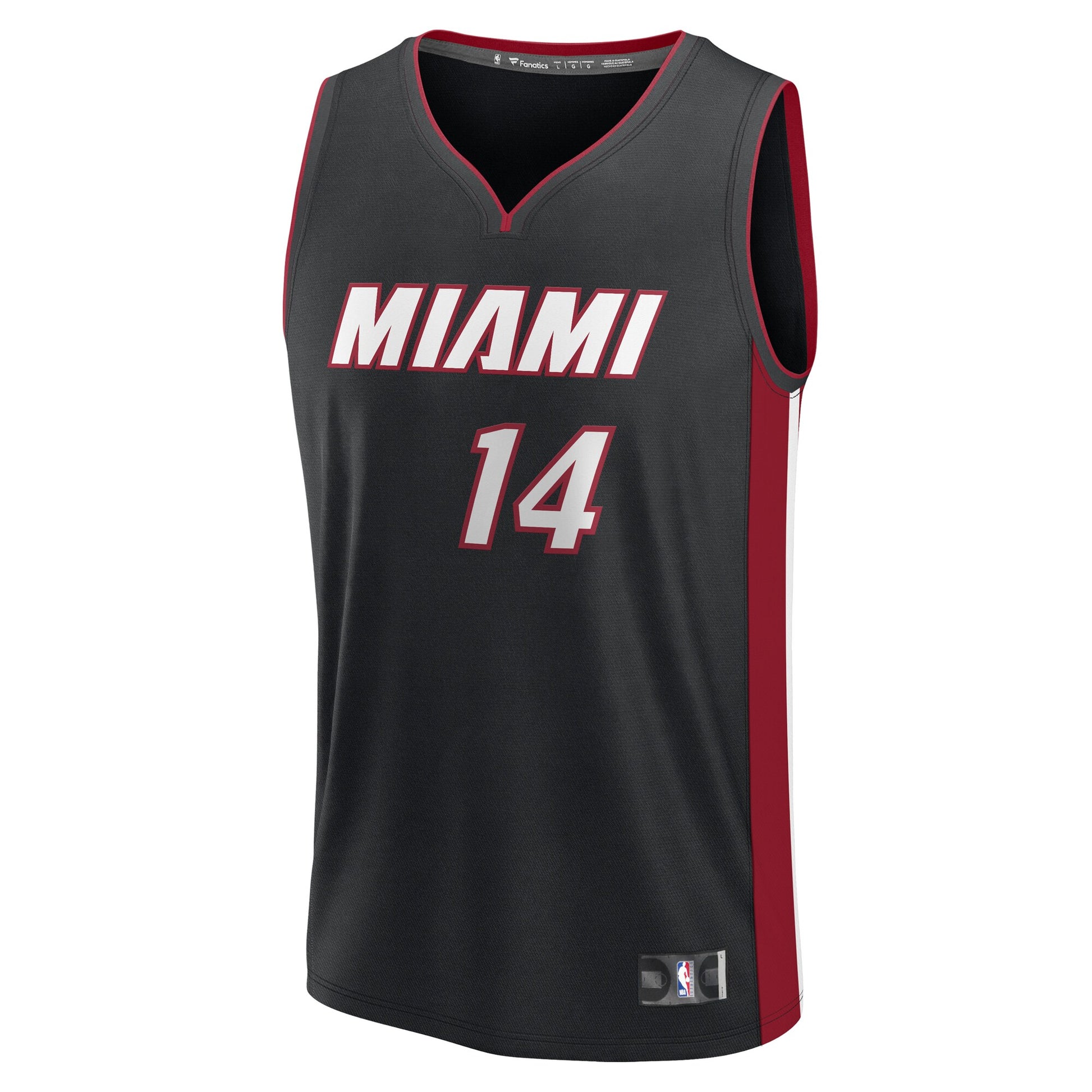 Men's Miami Heat Tyler Herro Fanatics Black Fast Break Replica Player Jersey - Icon Edition