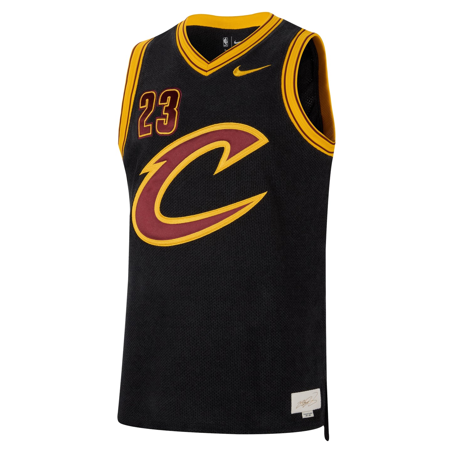 Men's Cleveland Cavaliers LeBron James Nike Black Forever King Authentic Jersey