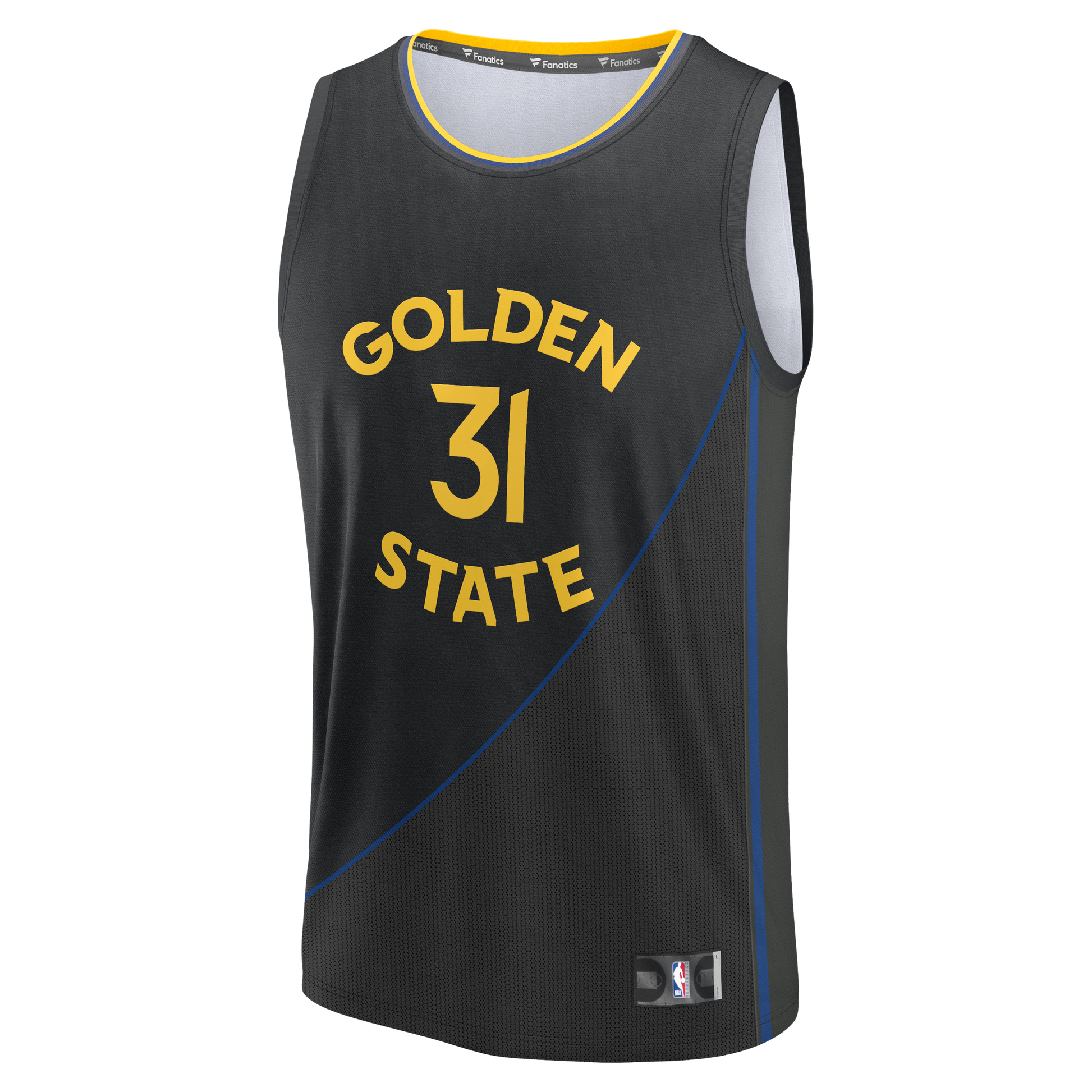 Men's Golden State Warriors Seth Curry Fanatics Black Fast Break Replica Player Jersey - Statement Edition