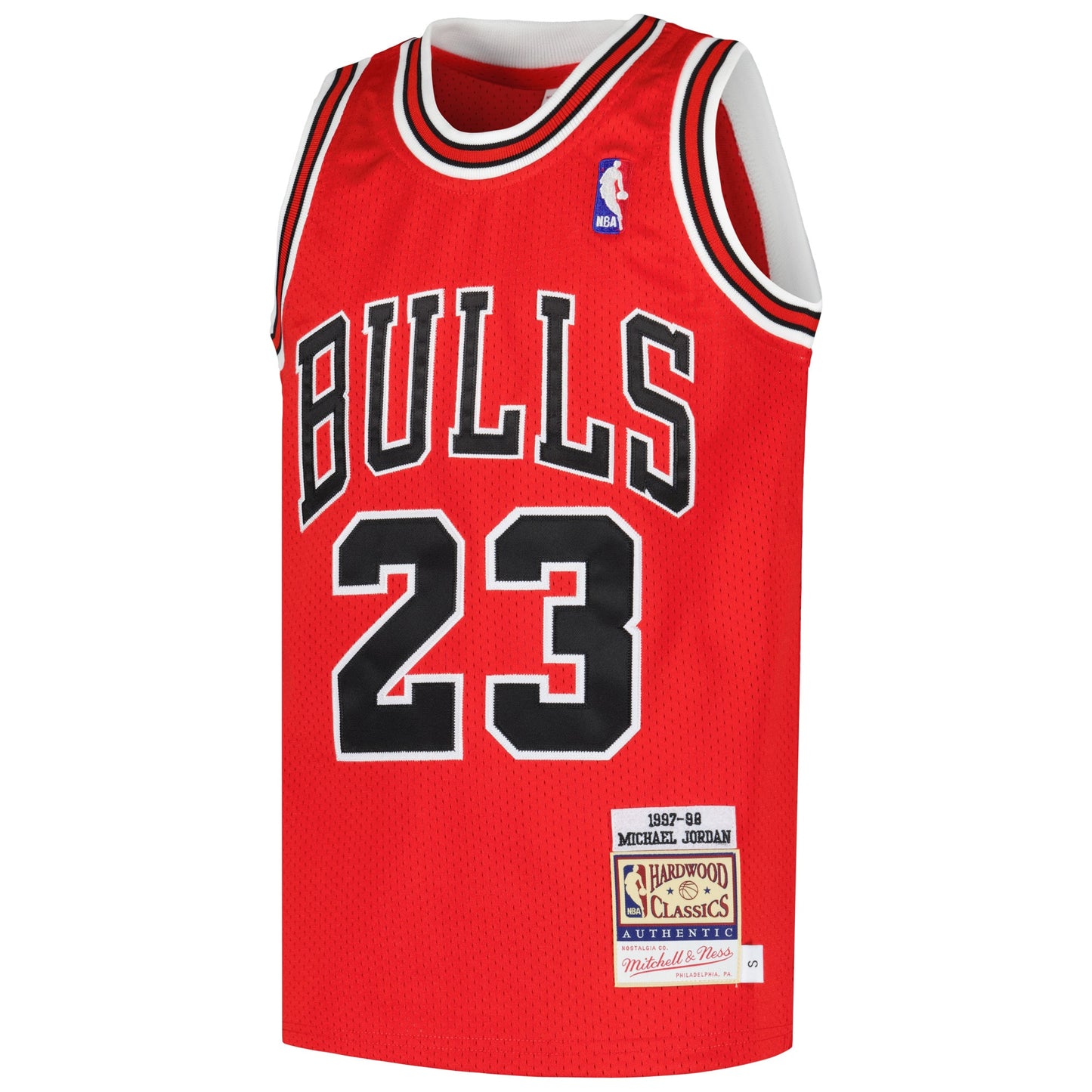 Youth Chicago Bulls Michael Jordan Mitchell & Ness Red Hardwood Classics 1997/98 Authentic Jersey