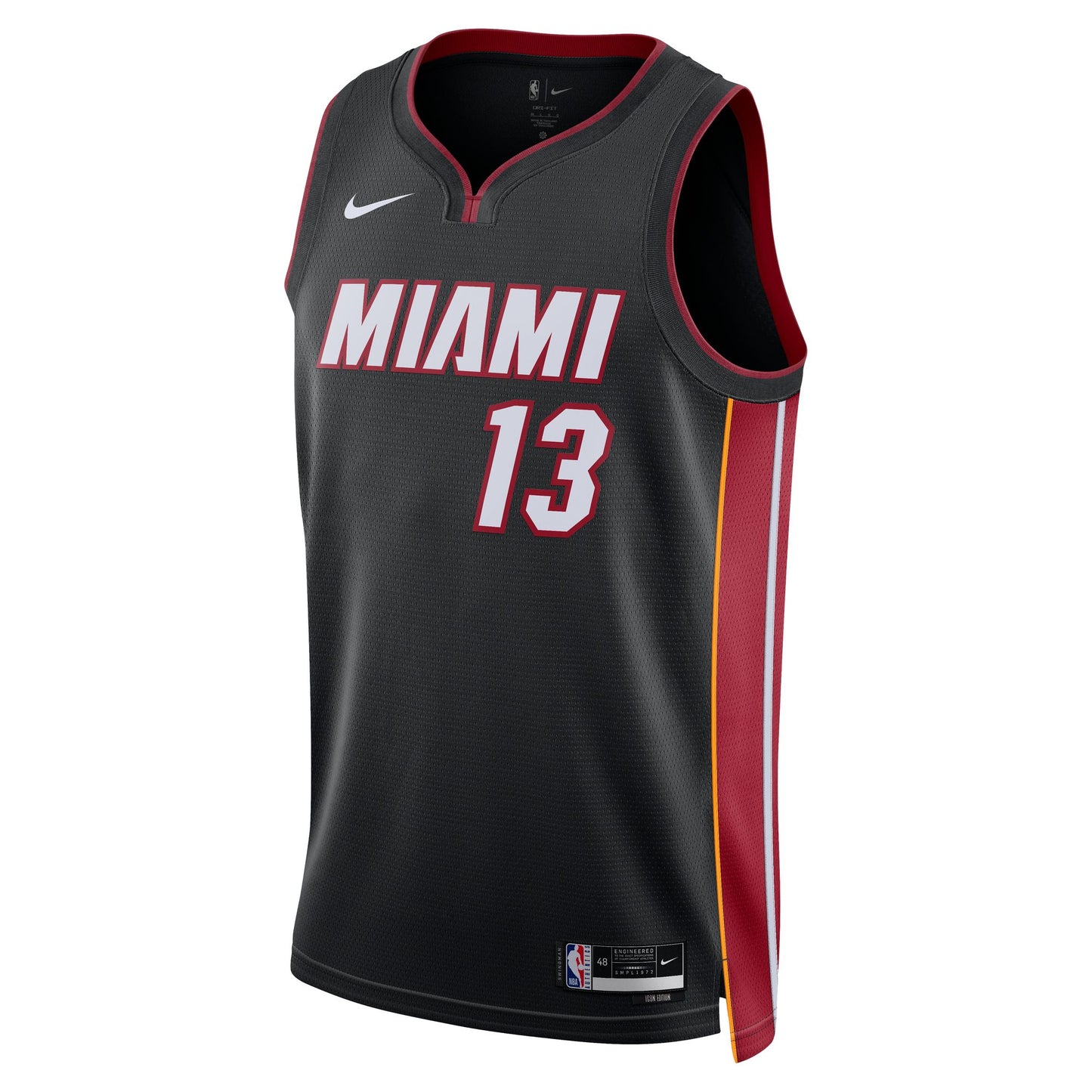 Unisex Miami Heat Bam Adebayo Nike Black Swingman Jersey - Icon Edition
