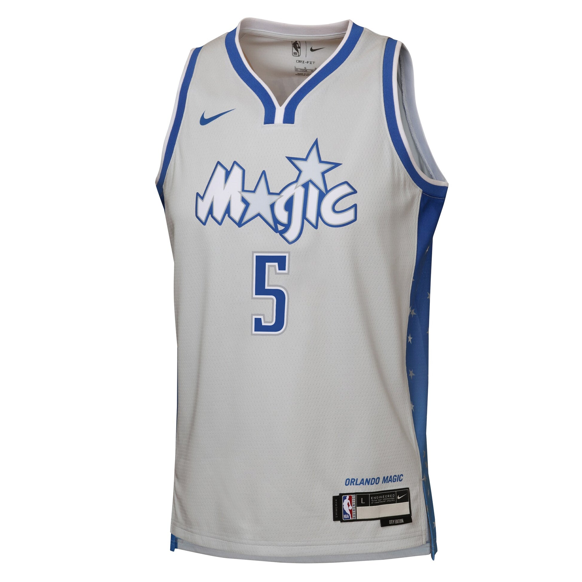 Youth Orlando Magic Paolo Banchero Nike Silver 2025/26 City Edition Swingman Jersey