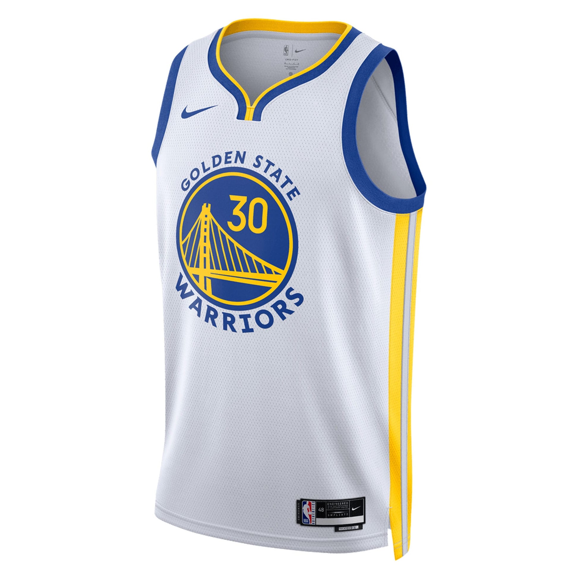 Unisex Golden State Warriors Stephen Curry Nike White Swingman Jersey - Association Edition