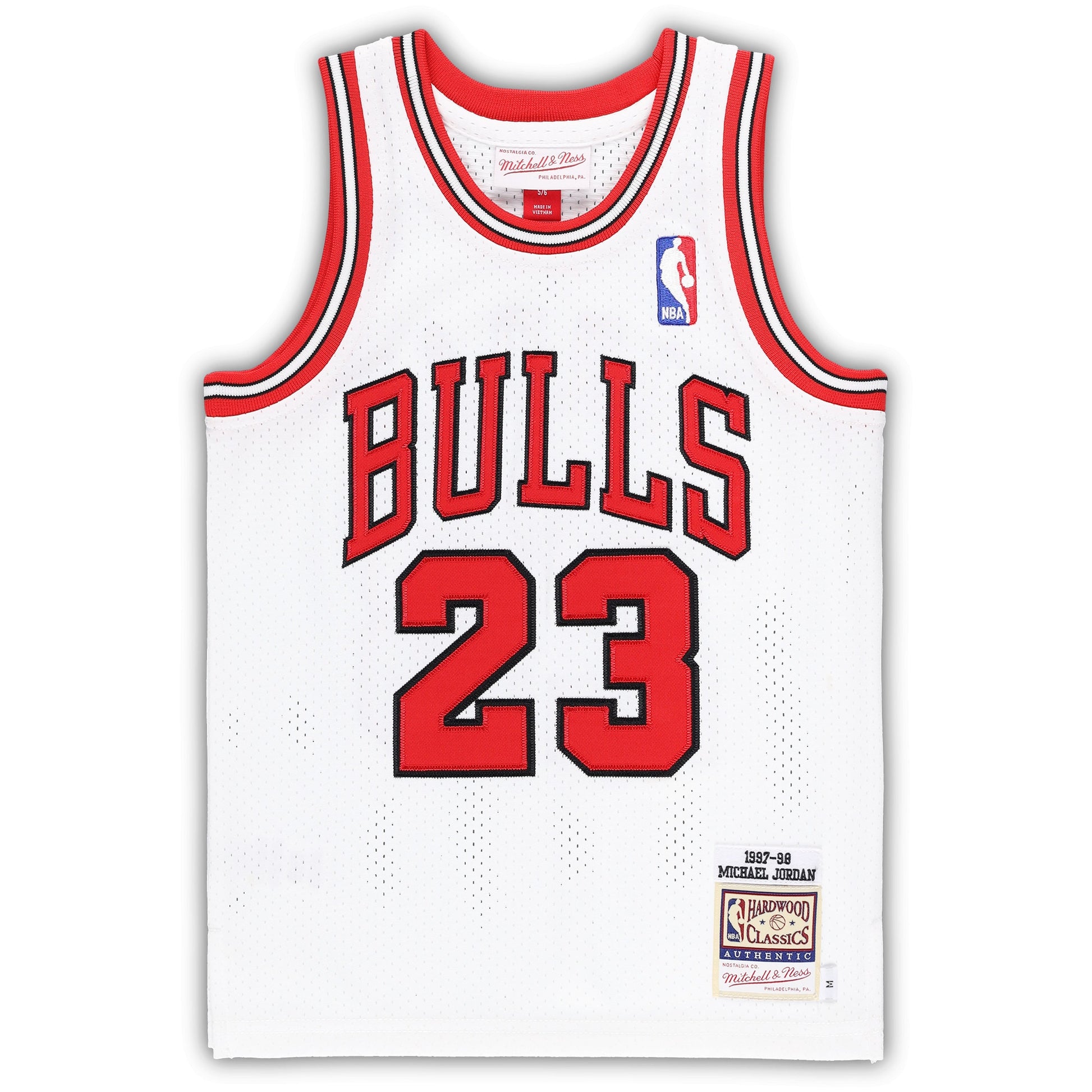 Preschool Chicago Bulls Michael Jordan Mitchell & Ness White 1997/98 Hardwood Classics Authentic Jersey