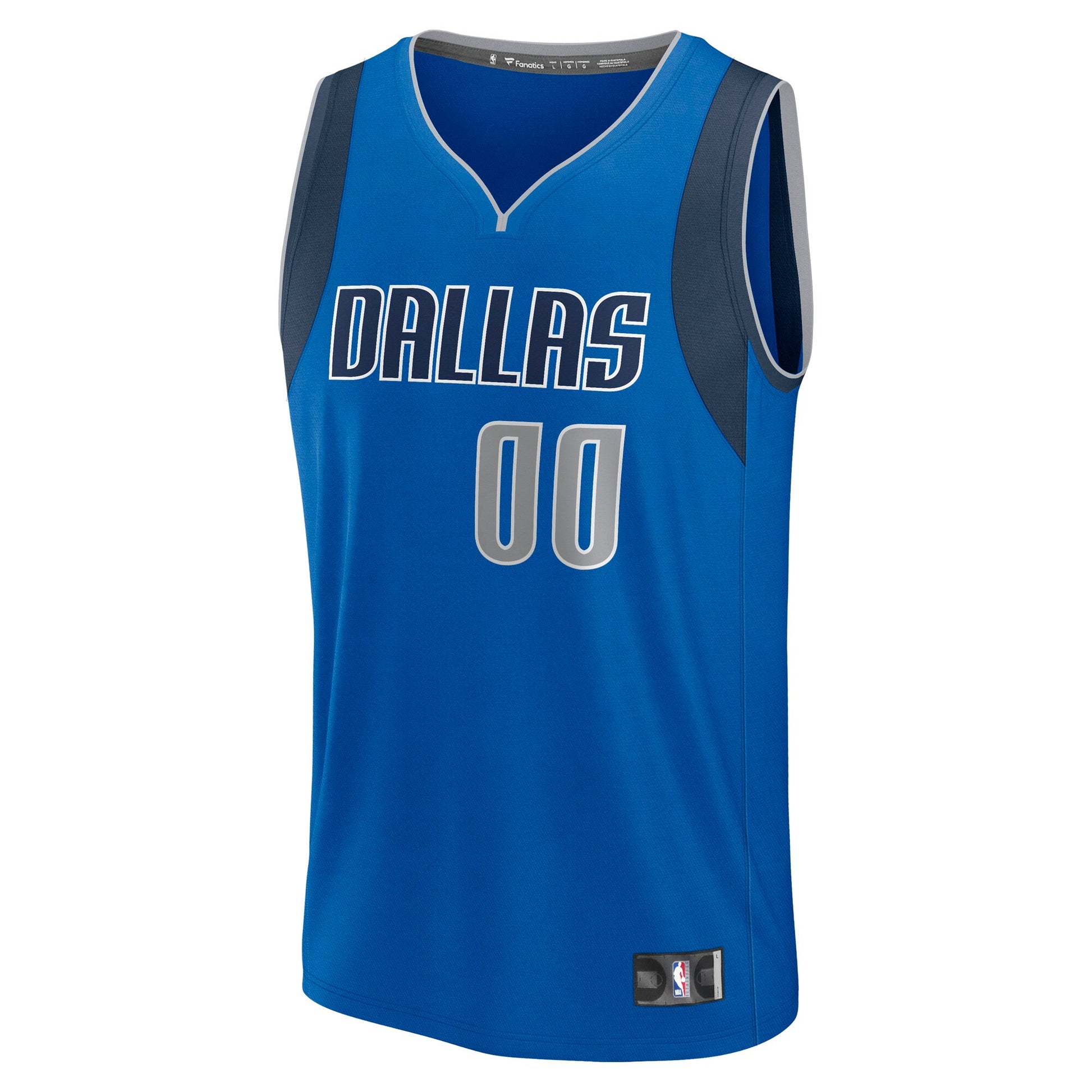 Youth Dallas Mavericks Fanatics Blue Fast Break Custom Replica Jersey - Icon Edition