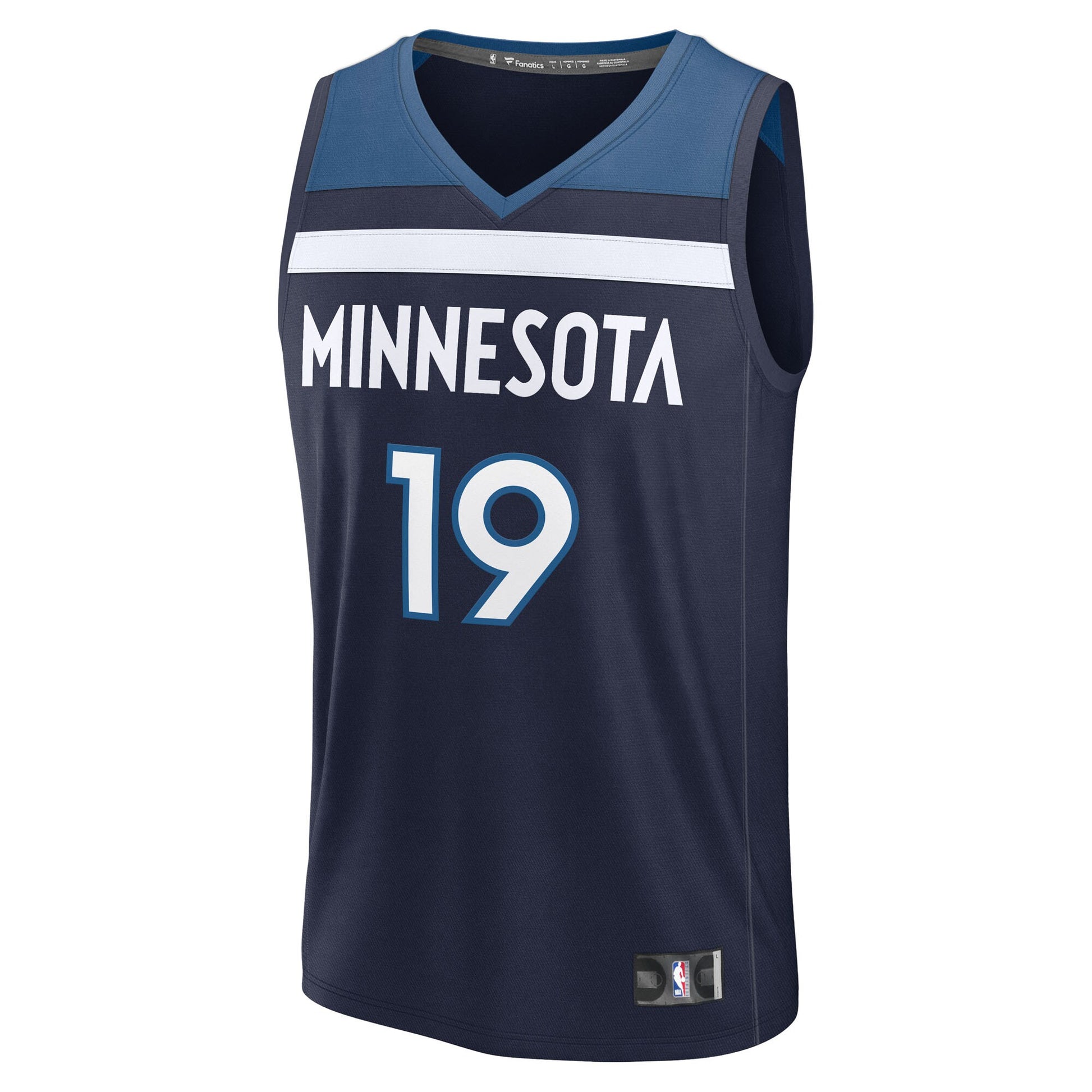 Youth Minnesota Timberwolves Joan Beringer Fanatics Navy 2025 NBA Draft First Round Pick Fast Break Replica Jersey - Icon Edition