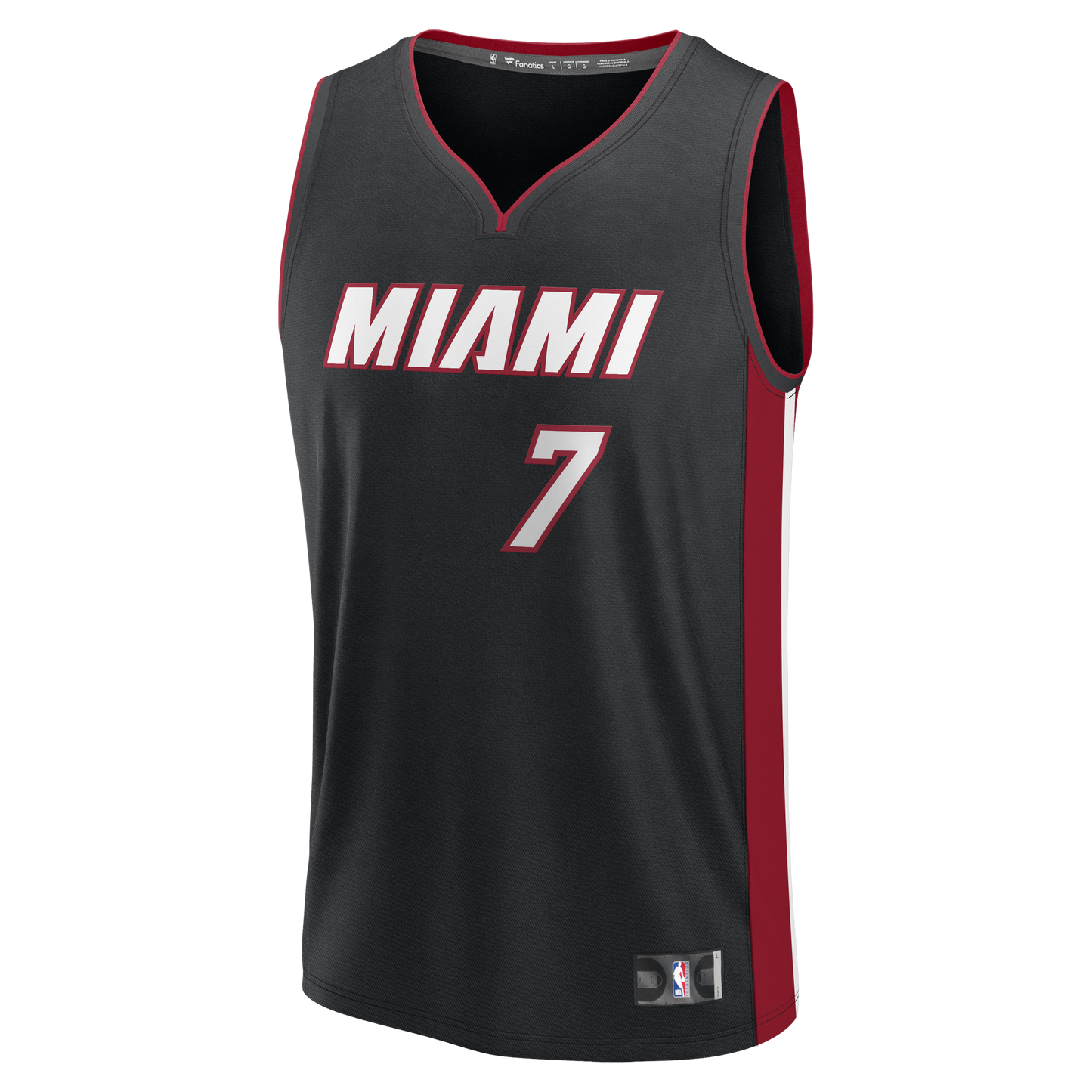 Youth Miami Heat Giannis Antetokounmpo Fanatics Black Fast Break Replica Jersey - Icon Edition