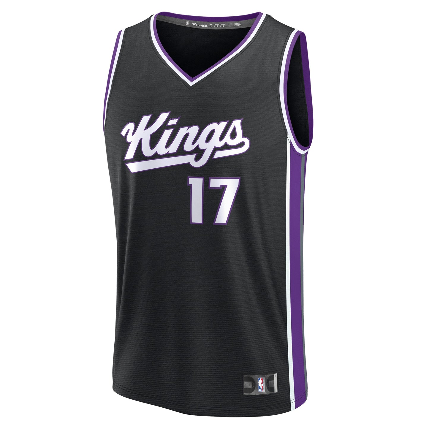 Youth Sacramento Kings Jonas Valančiūnas Fanatics Black Fast Break Replica Player Jersey - Icon Edition