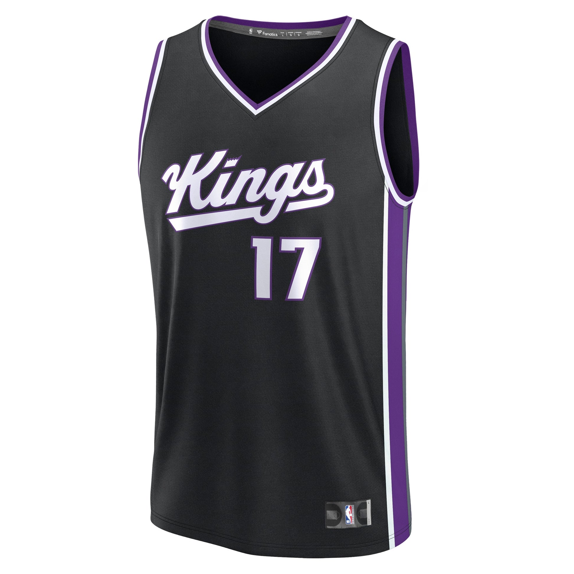 Youth Sacramento Kings Jonas Valančiūnas Fanatics Black Fast Break Replica Player Jersey - Icon Edition
