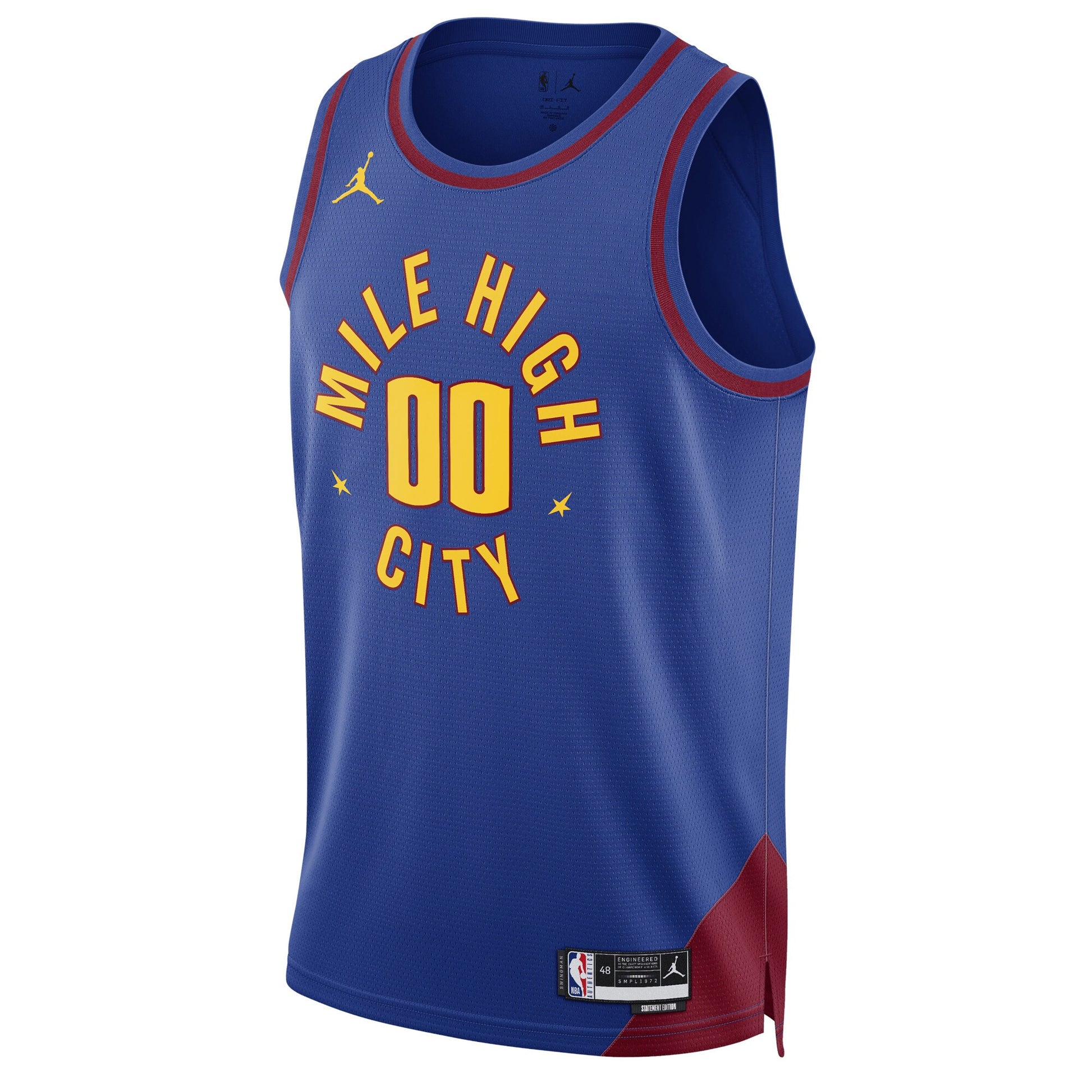 Unisex Denver Nuggets Jordan Brand Blue 2022/23 Swingman Custom Jersey - Statement Edition