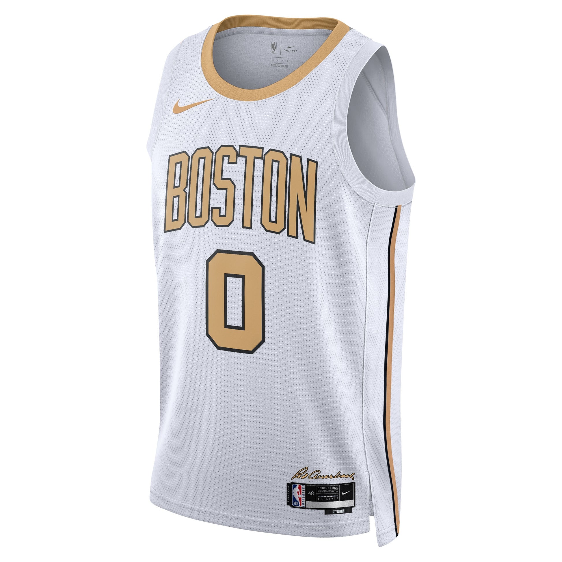 Unisex Boston Celtics Jayson Tatum Nike White 2025/26 Swingman Jersey - City Edition