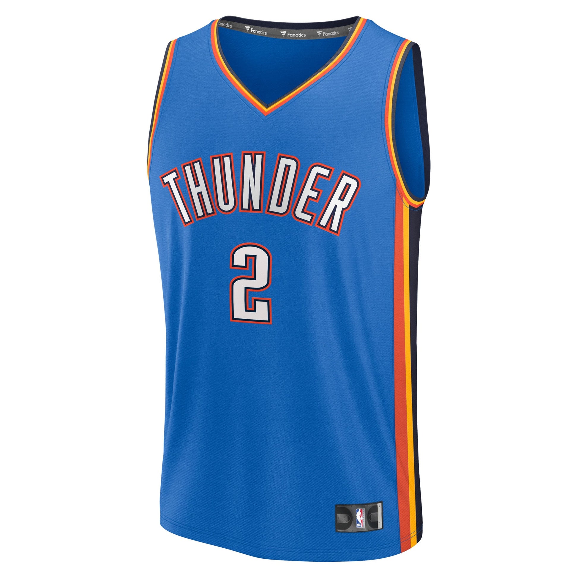 Men's Oklahoma City Thunder Shai Gilgeous-Alexander Fanatics Blue Fast Break Replica Player Jersey - Icon Edition