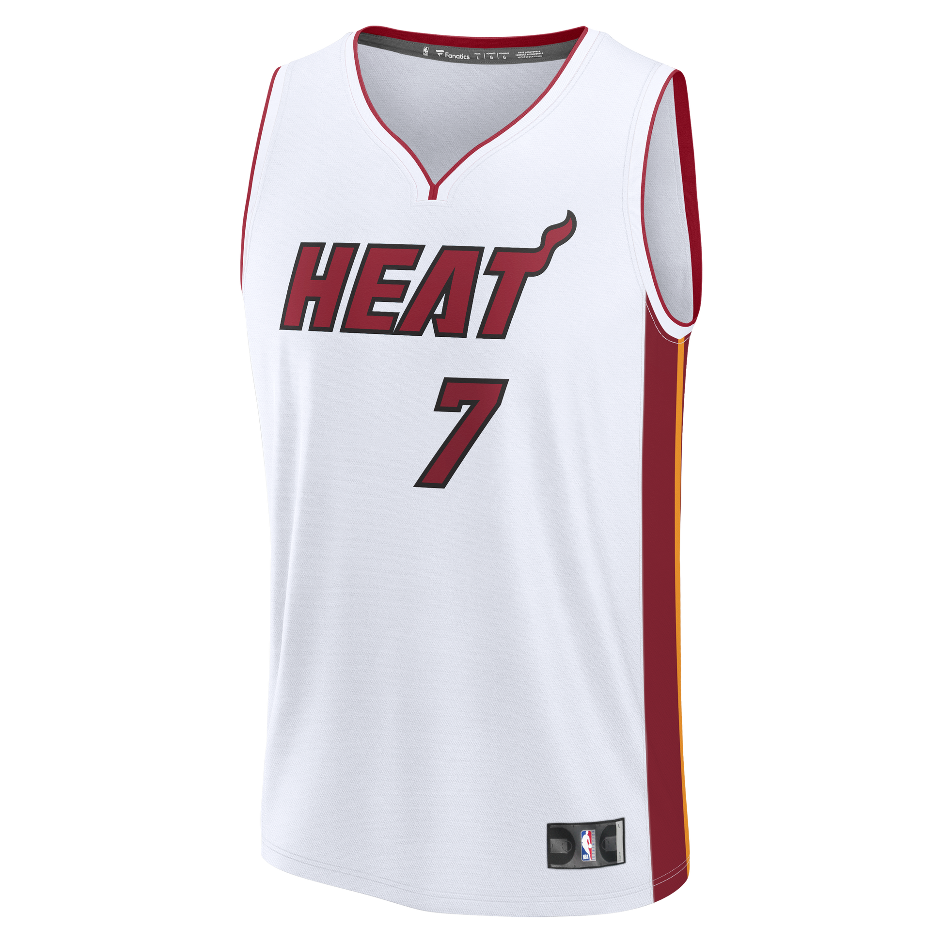 Youth Miami Heat Giannis Antetokounmpo Fanatics White Fast Break Replica Jersey - Association Edition