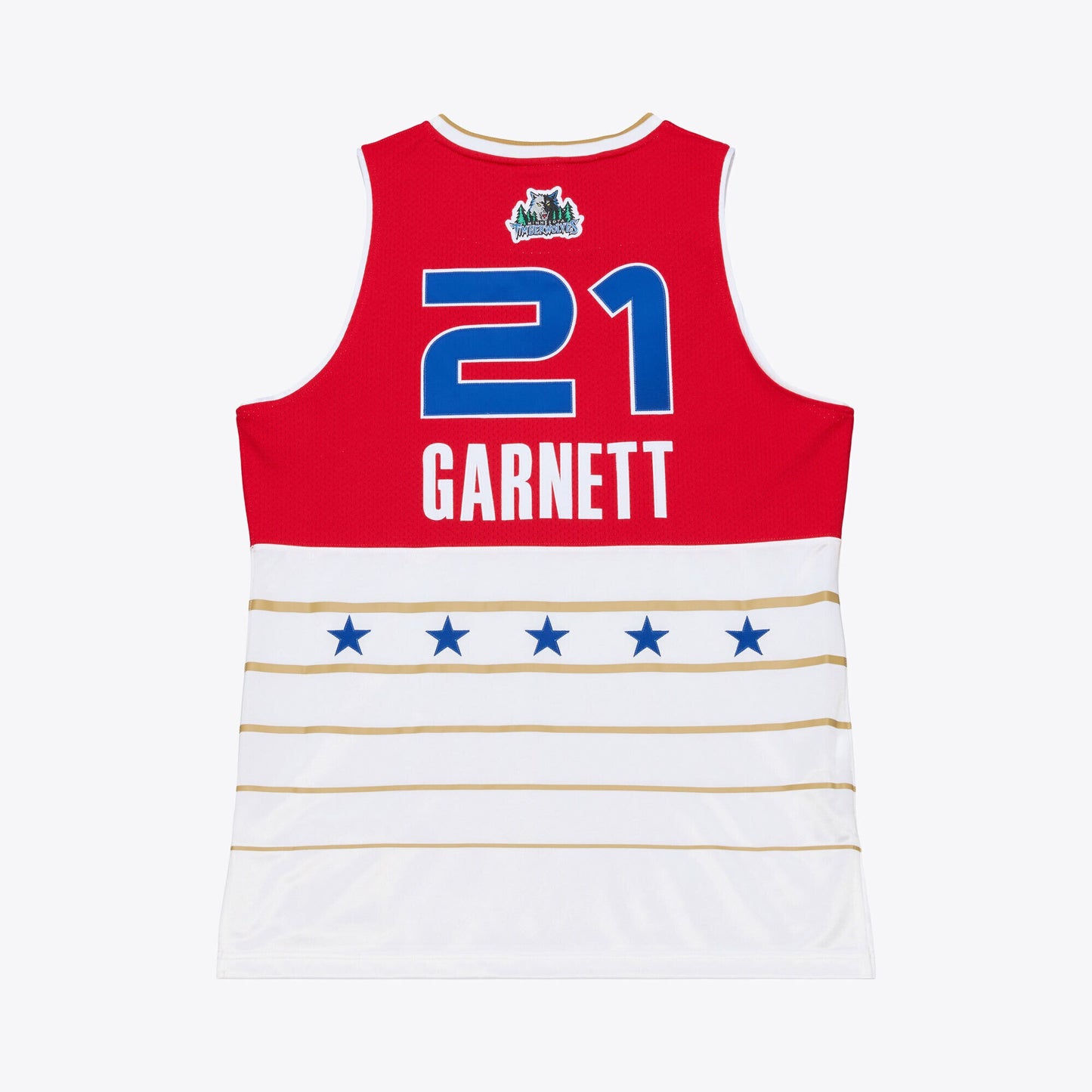 Men's 2006 NBA All-Star Game Kevin Garnett Mitchell & Ness Red/White Authentic Jersey