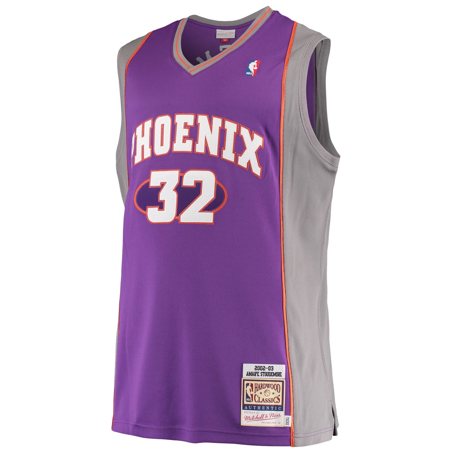 Men's Phoenix Suns Amar'e Stoudemire Mitchell & Ness Purple Hardwood Classics Authentic Jersey