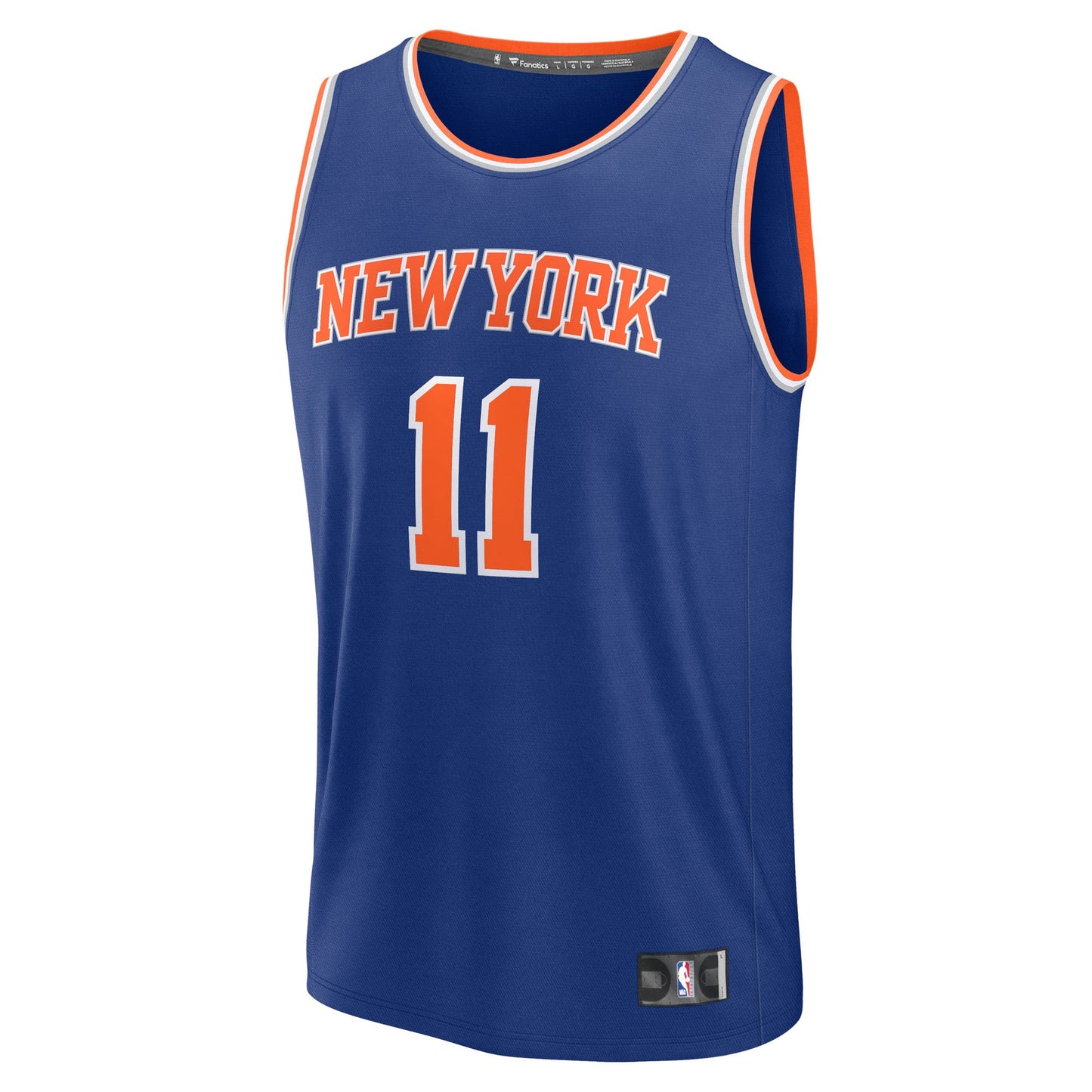 Men's New York Knicks Jalen Brunson Fanatics Blue Fast Break Replica Player Jersey - Icon Edition