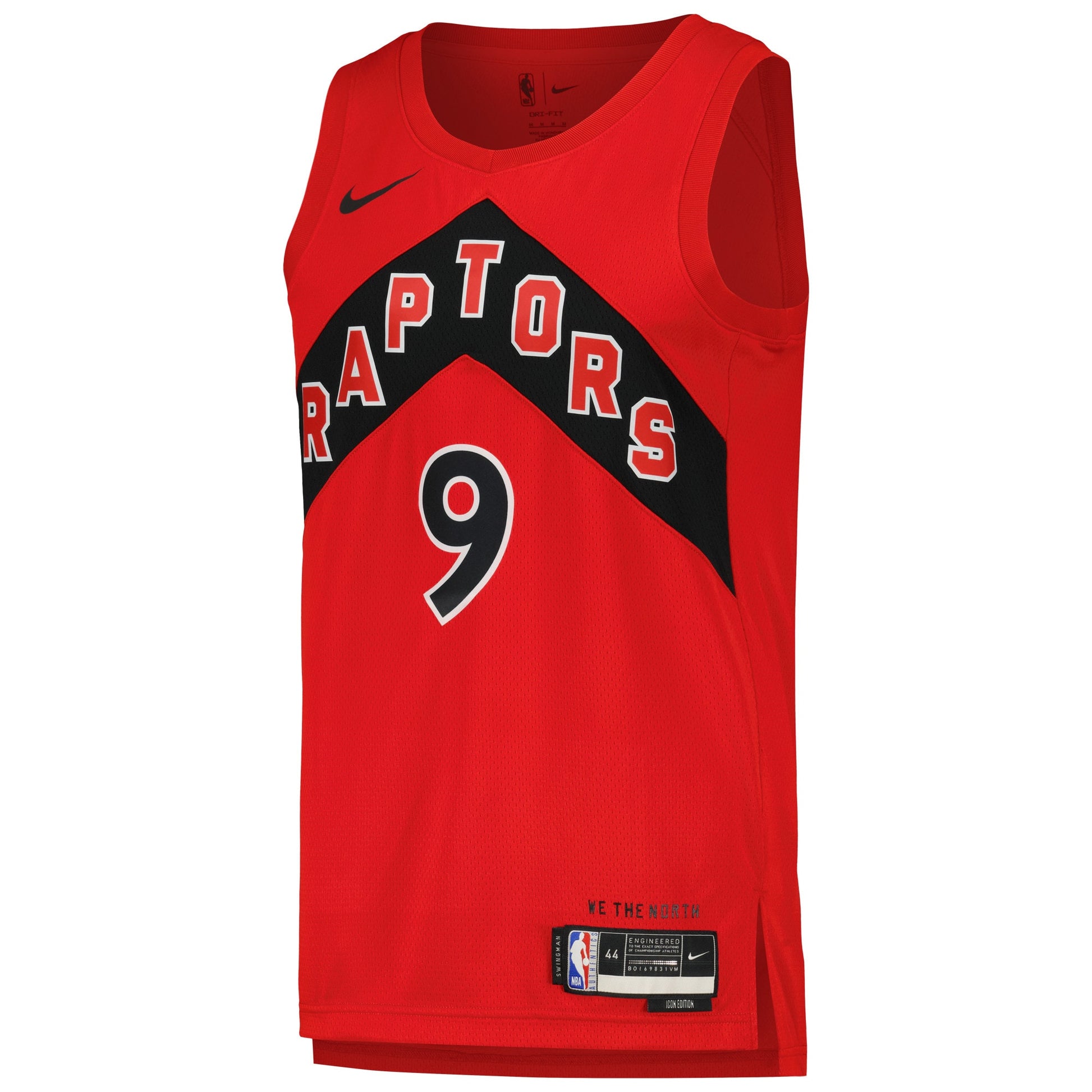 Unisex Toronto Raptors RJ Barrett Nike Red Swingman Player Jersey - Icon Edition