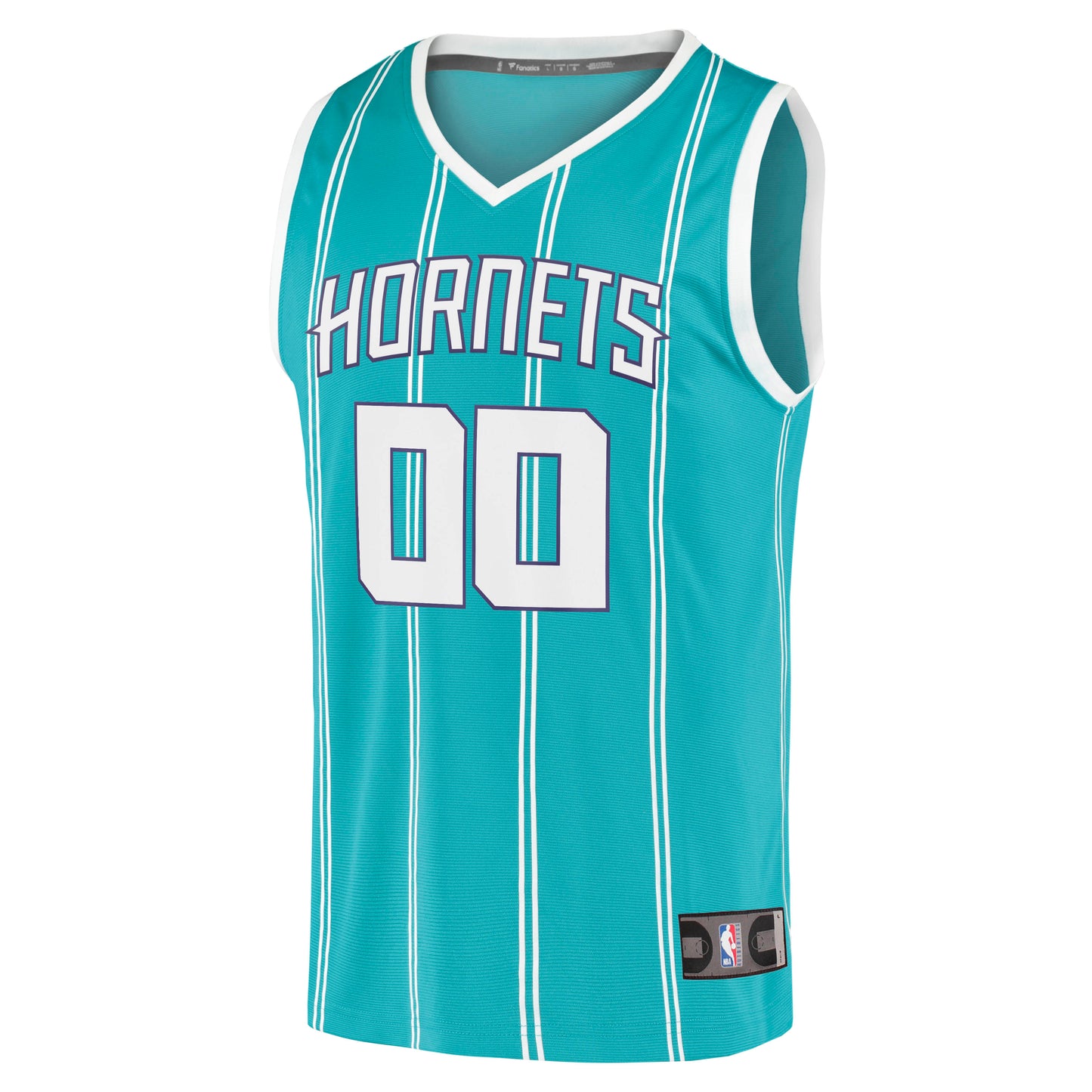 Men's Charlotte Hornets Fanatics Teal Fast Break Replica Custom Jersey - Icon Edition