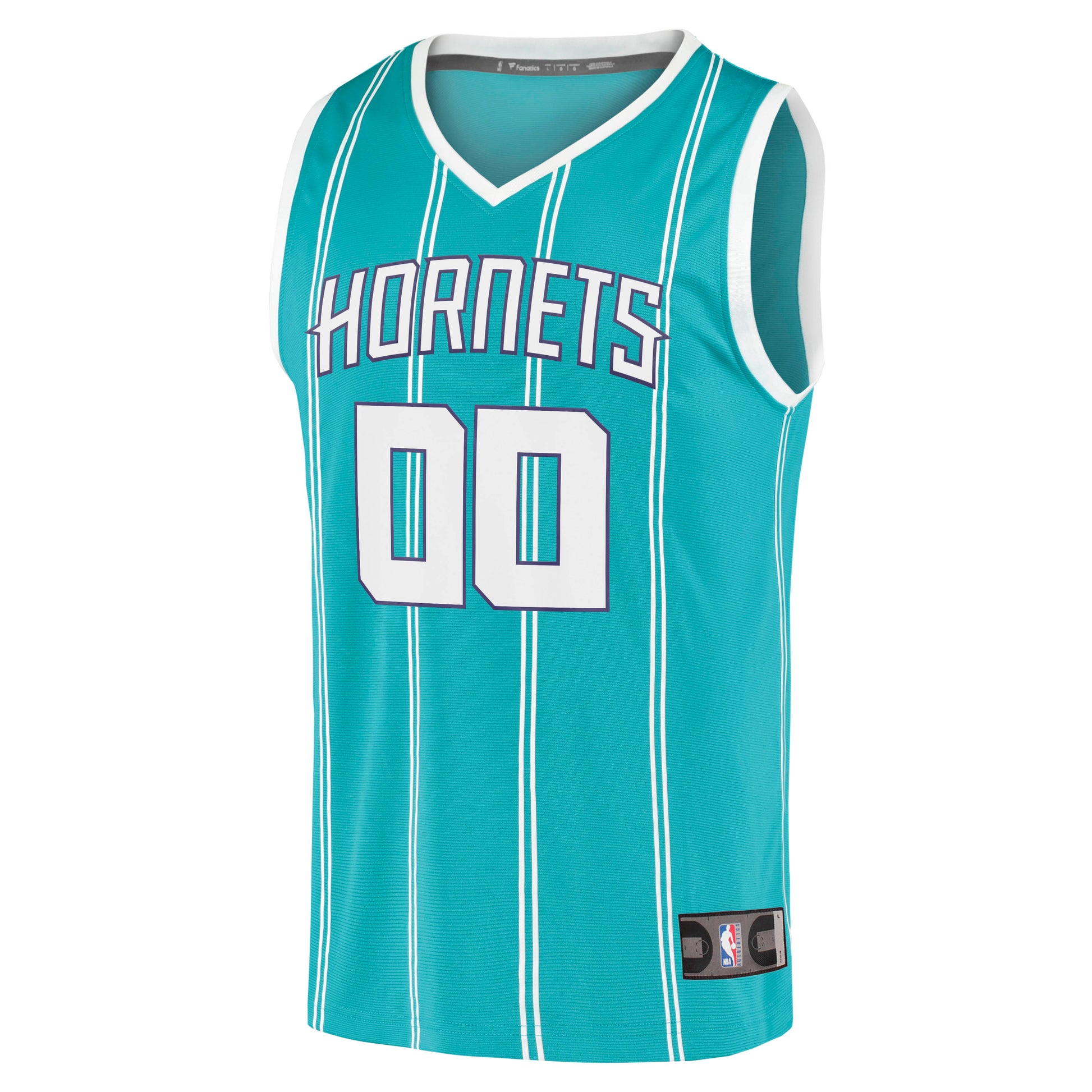 Men's Charlotte Hornets Fanatics Teal Fast Break Replica Custom Jersey - Icon Edition