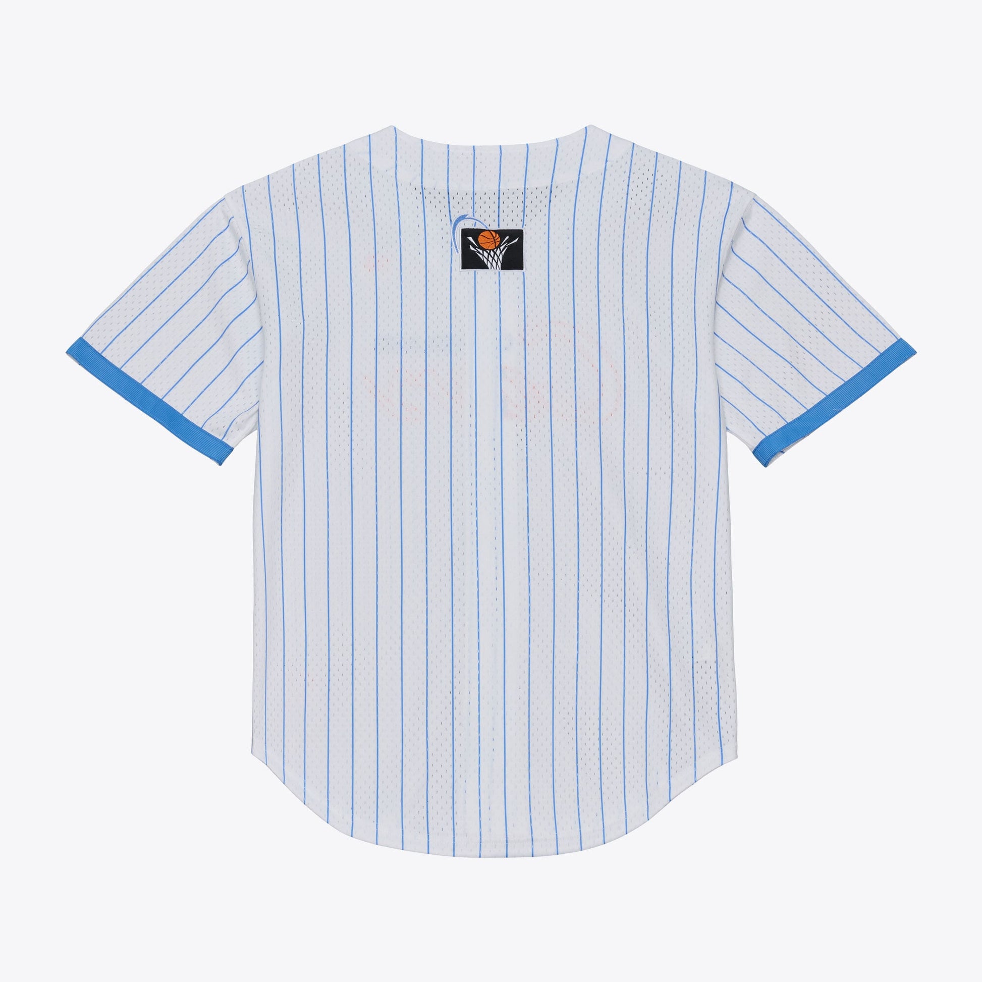 Men's Cleveland Cavaliers Mitchell & Ness White Head Coach Pinstripe Mesh Full-Button Baseball Jersey