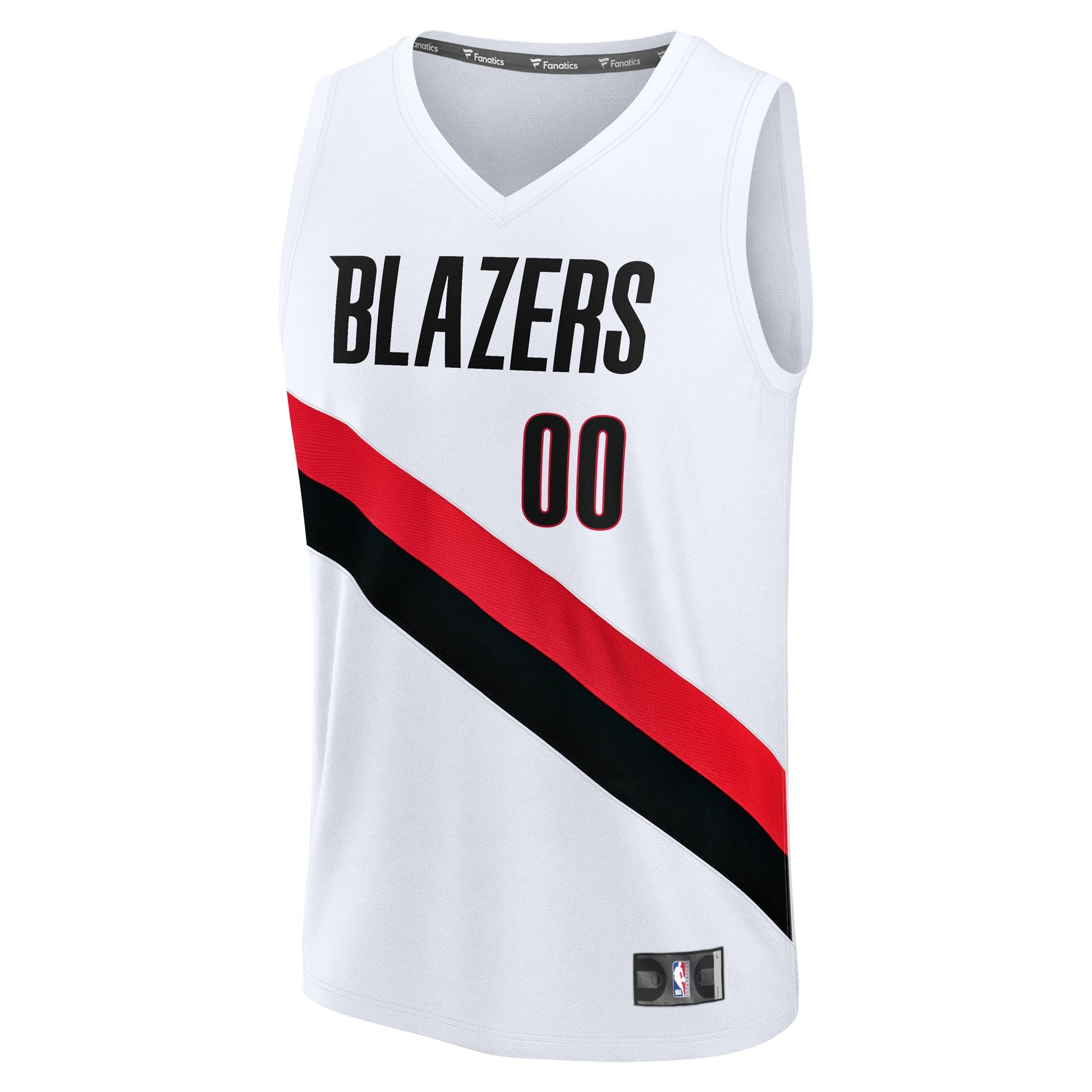 Men's Portland Trail Blazers Fanatics White Fast Break Replica Custom Jersey - Association Edition