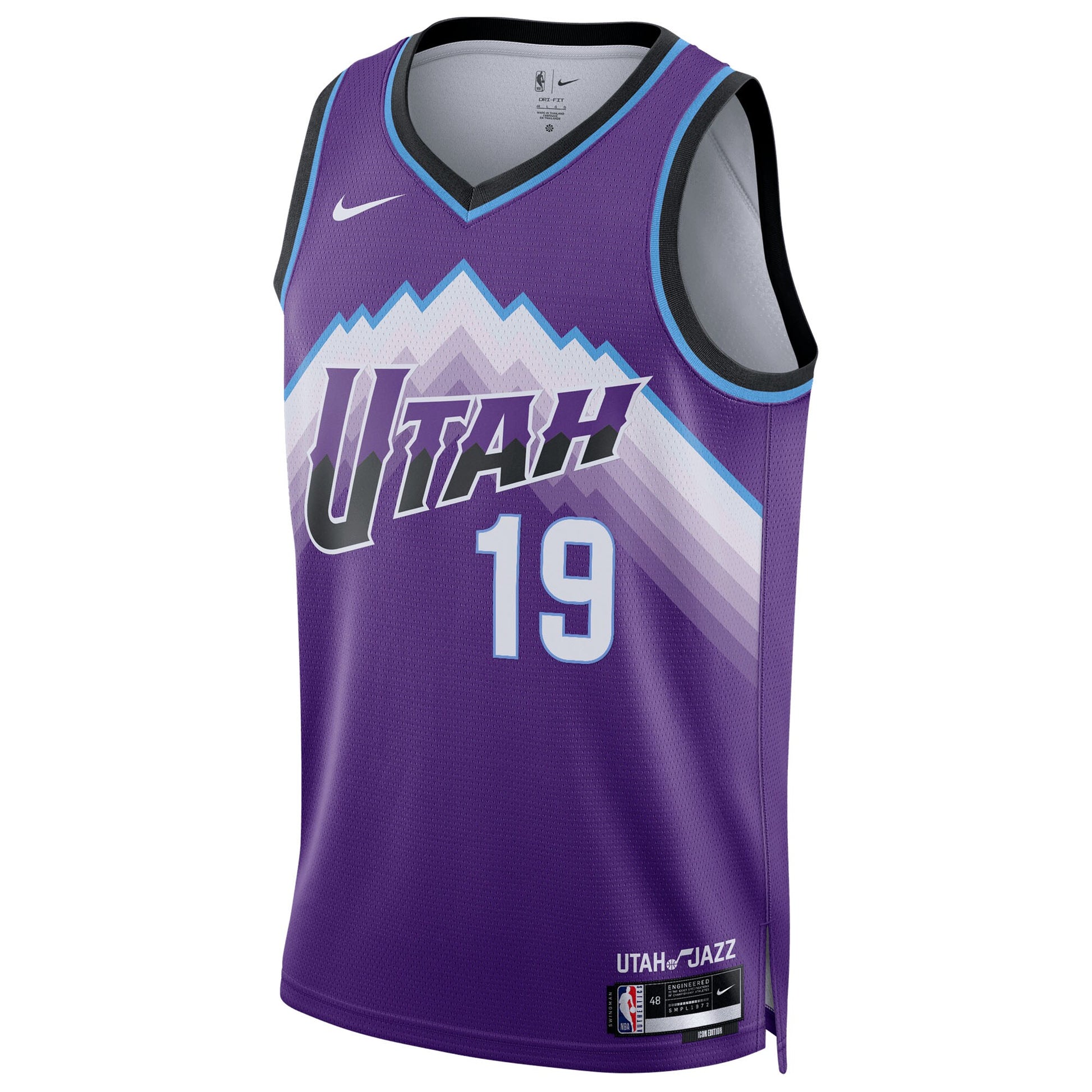 Unisex Utah Jazz Ace Bailey Nike Purple Swingman Jersey - Icon Edition