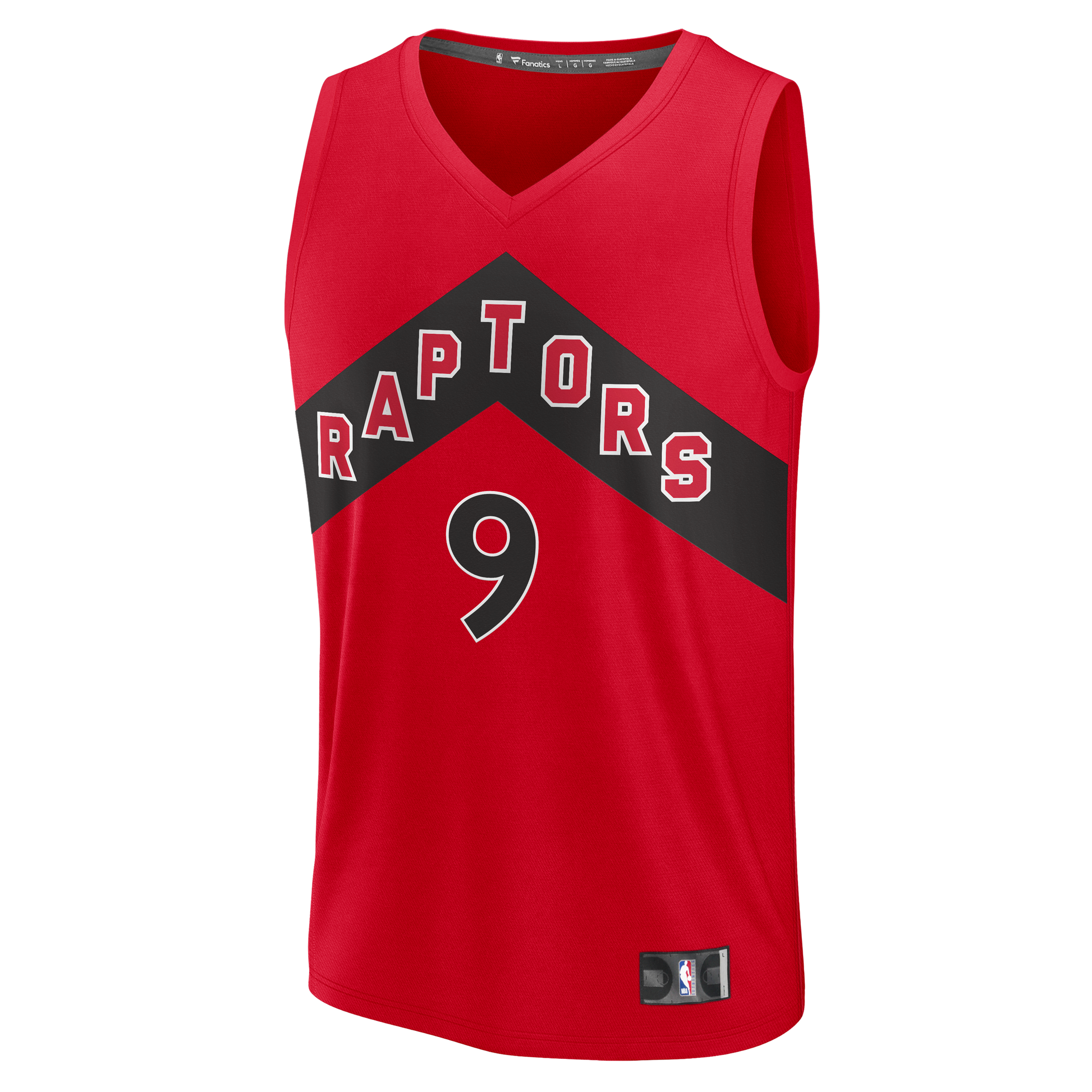 Men's Toronto Raptors RJ Barrett Fanatics Red Fast Break Jersey - Icon Edition