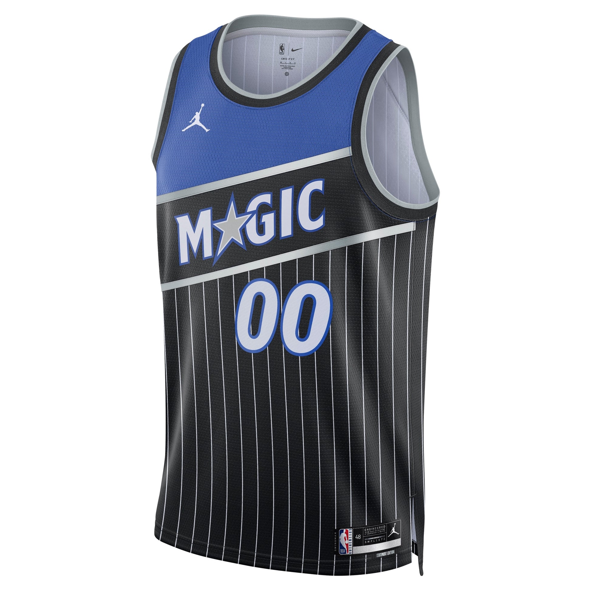 Unisex Orlando Magic Jordan Brand Black Swingman Custom Jersey - Statement Edition