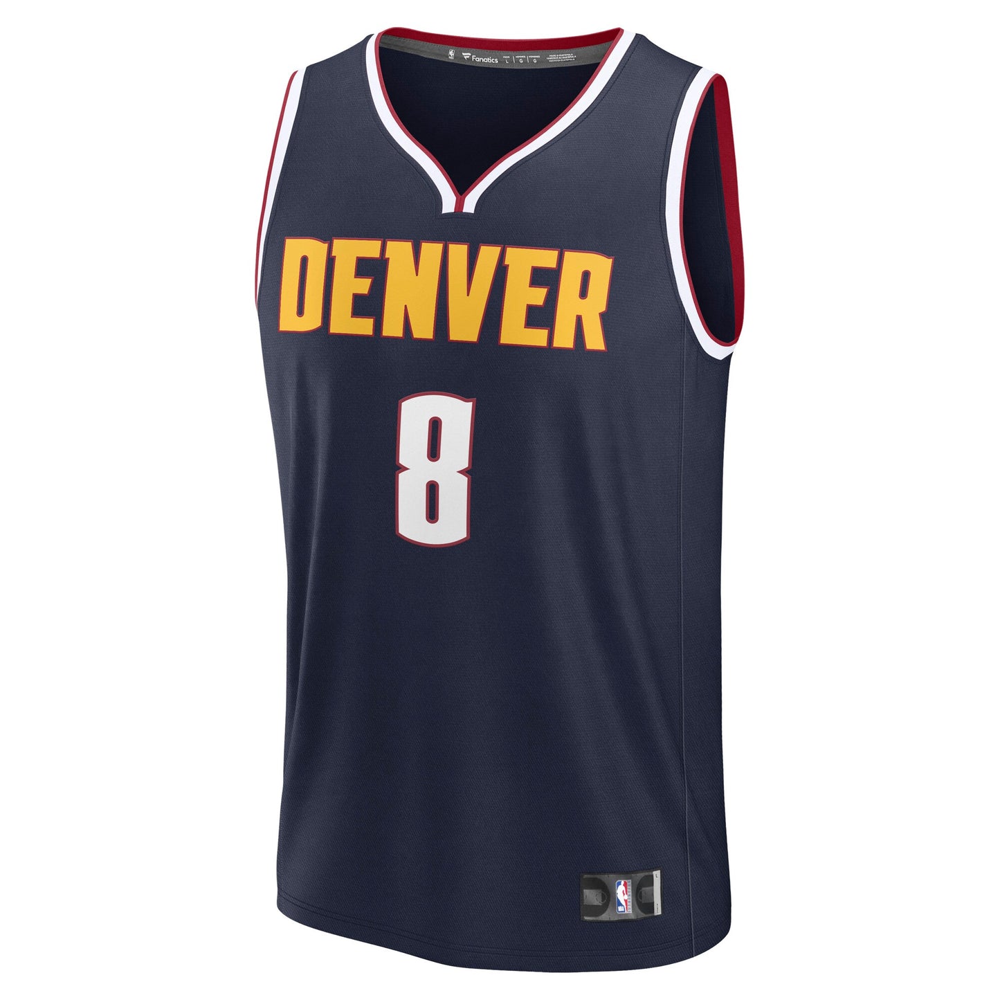 Men's Denver Nuggets Peyton Watson Fanatics Navy Fast Break Replica Player Jersey - Icon Edition