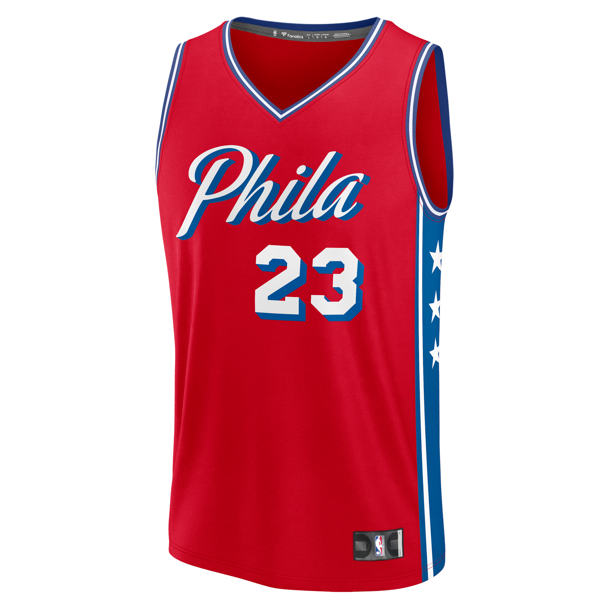 Youth Philadelphia 76ers LeBron James Fanatics Red Fast Break Replica Jersey - Statement Edition