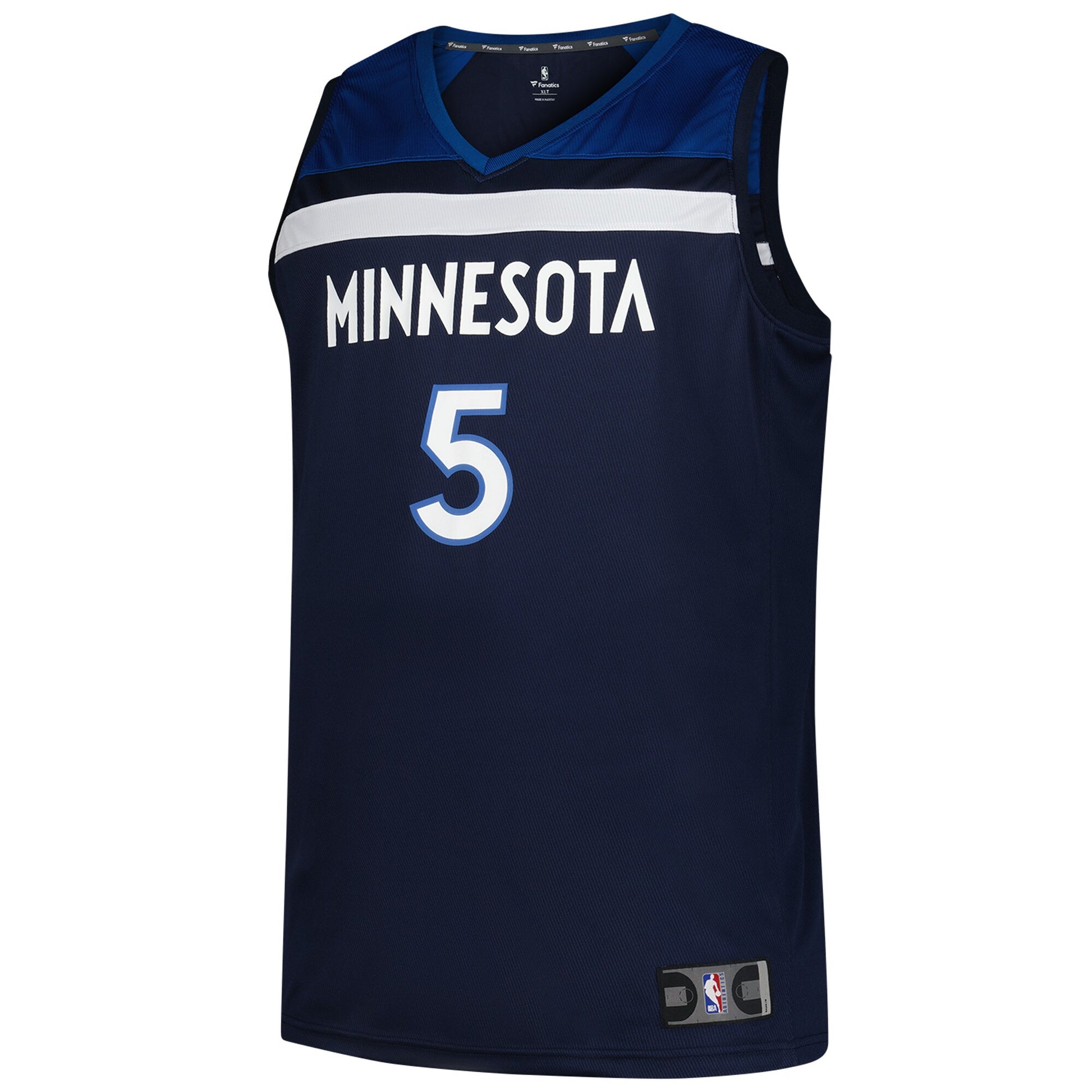 Men's Minnesota Timberwolves Anthony Edwards Fanatics Navy Big & Tall Fast Break Jersey - Icon Edition