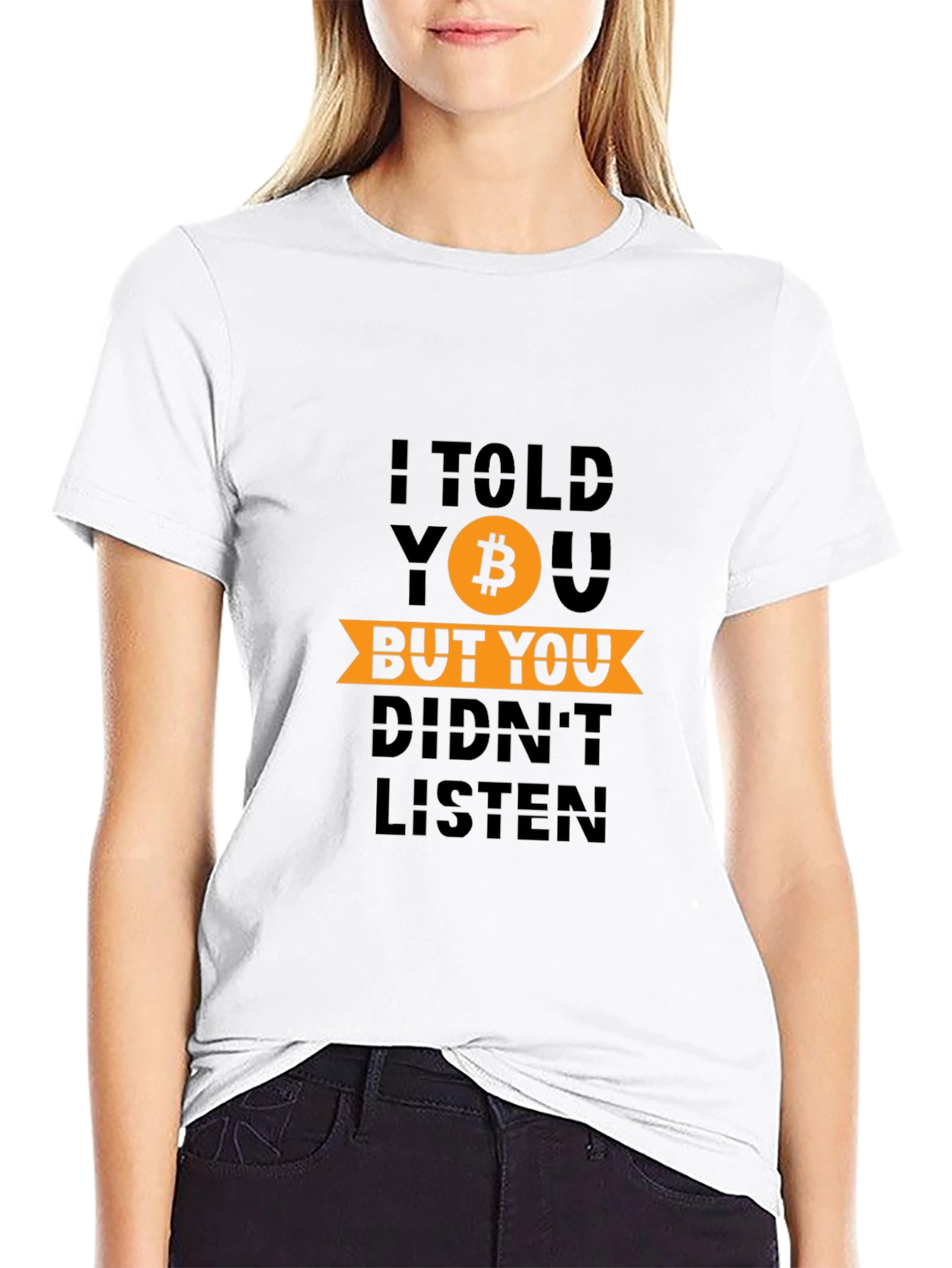Bitcoin Cryptocurrency Graphic T-Shirt