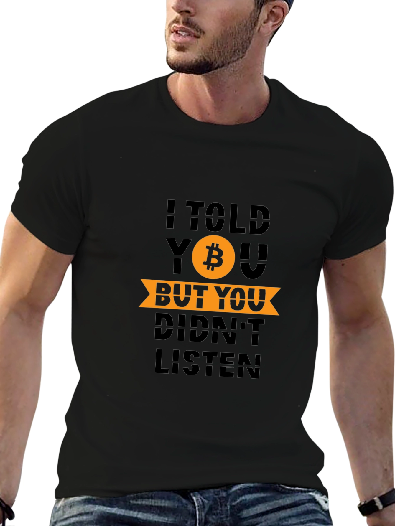 Bitcoin Cryptocurrency Graphic T-Shirt