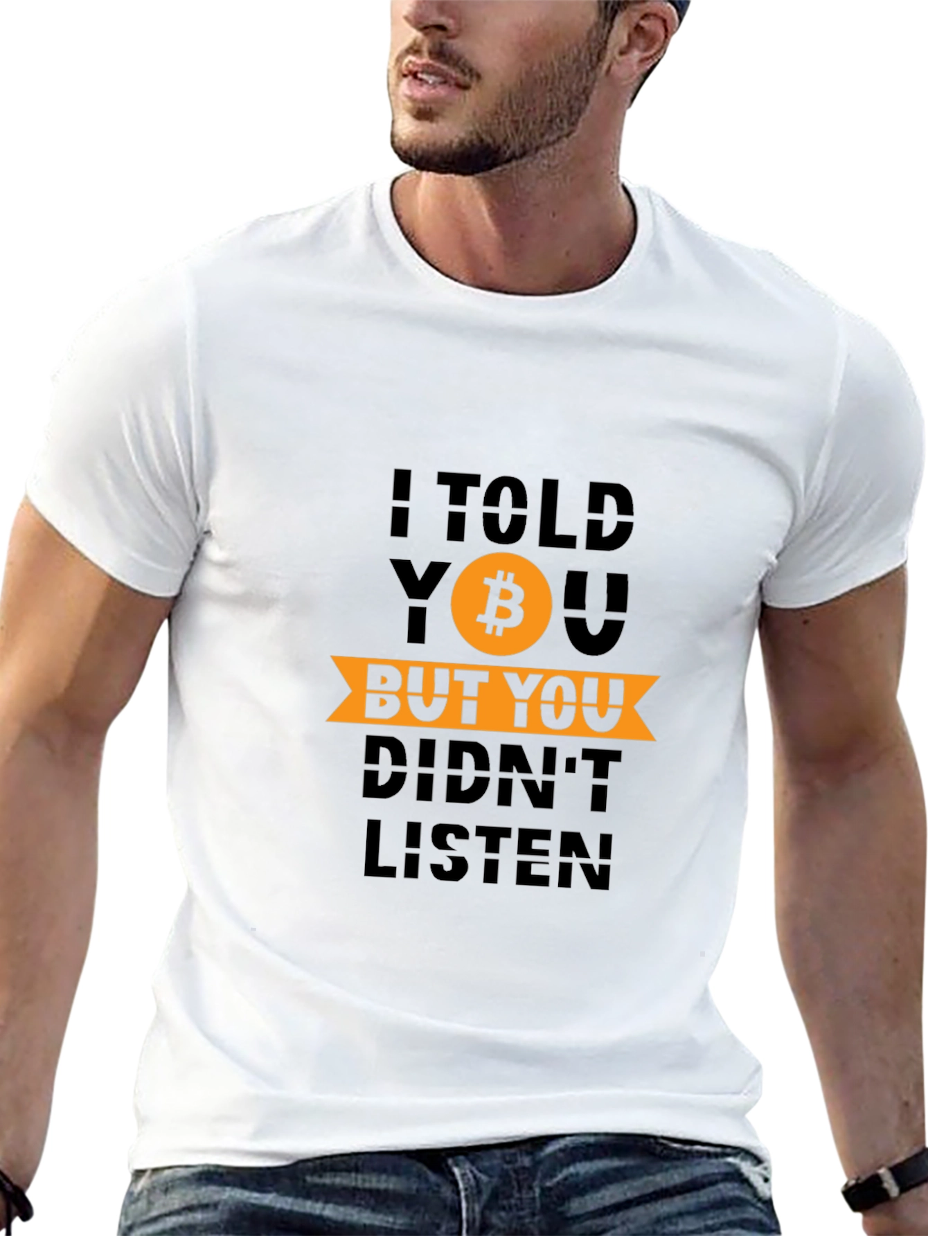 Bitcoin Cryptocurrency Graphic T-Shirt